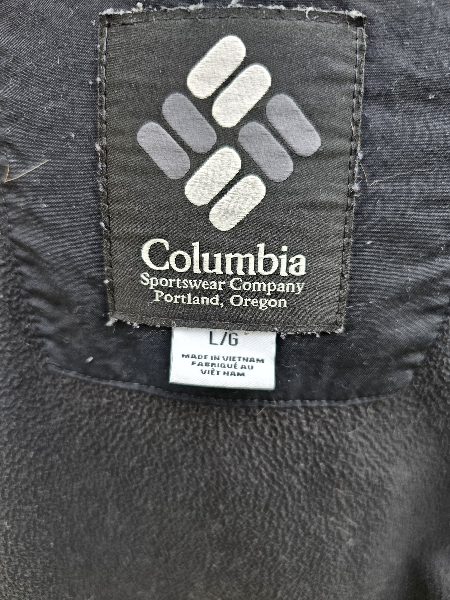 Columbia Mens Backbowl Full Zip Fleece Jacket Black - L/Large