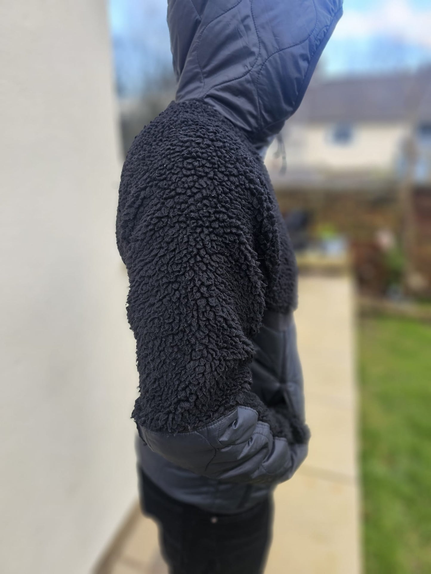 Nike Heritage Essentials Winter Fleece Panelled Zip-Through Hooded Sherpa - M/Medium