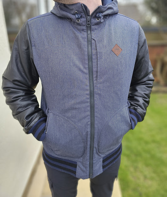 Awesome VANS Blue/Black Full Zip Hooded Coat/Jacket - M/Medium