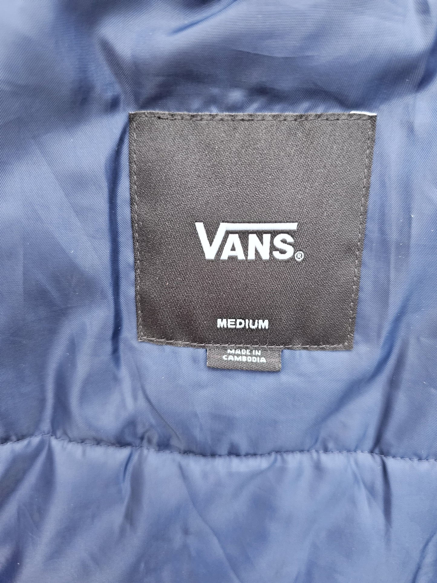 Awesome VANS Blue/Black Full Zip Hooded Coat/Jacket - M/Medium