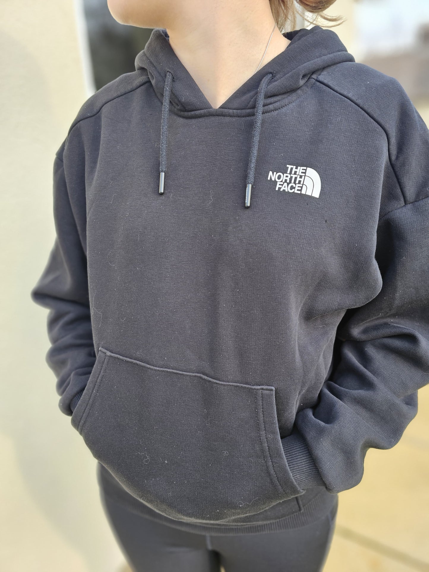 The North Face Womens Black Mountain Printed Hoodie - M/Medium