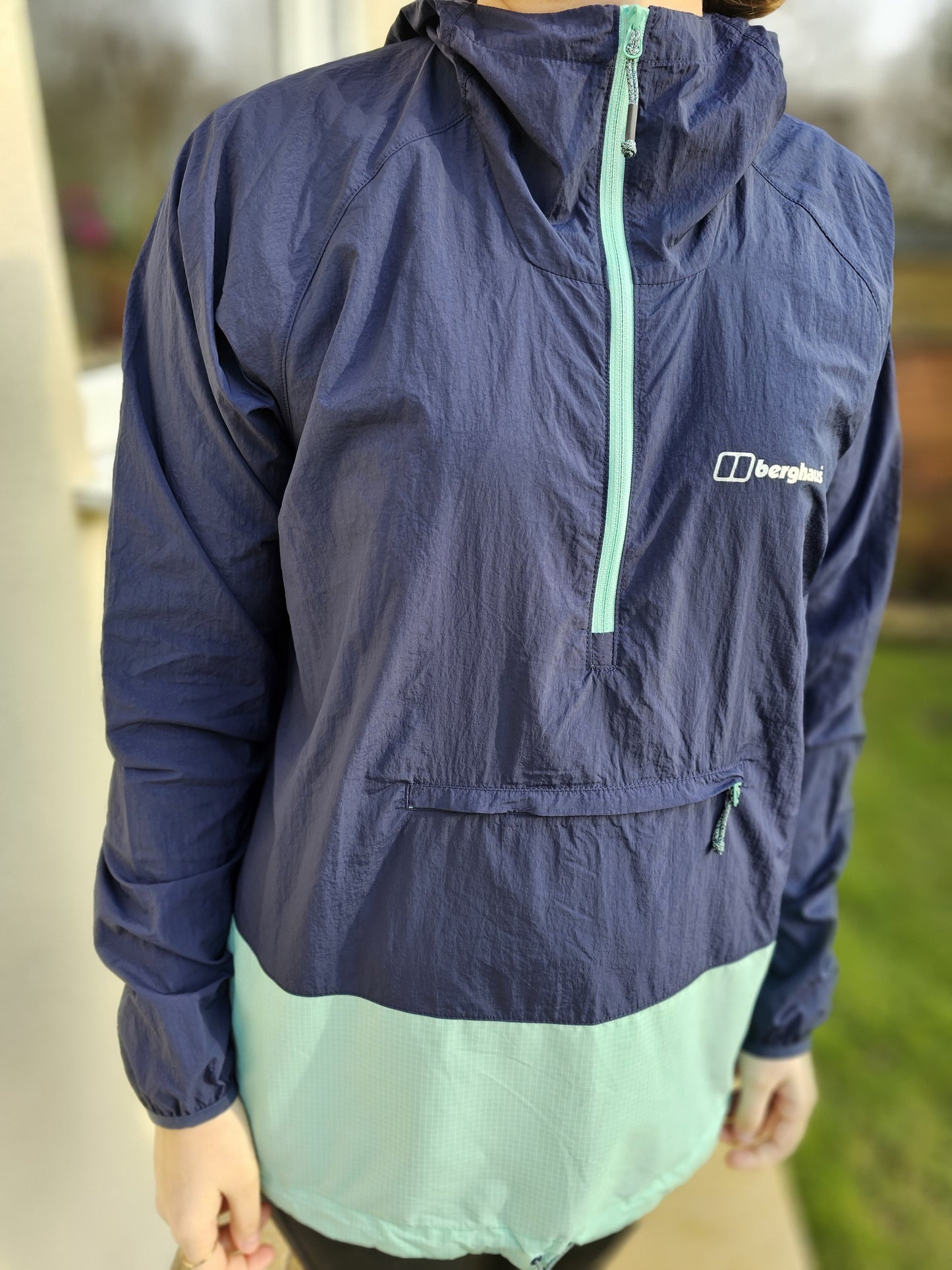 Berghaus Women's Wind Breaker Pullover Smock Anorak Jacket - L/Large/12 - Packable