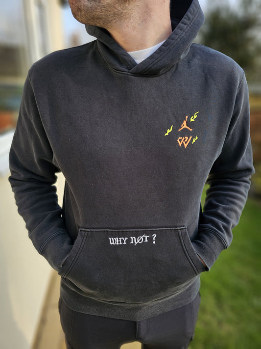Mens/Unisex Jordan Why Not? Black Fleece Hoodie - M/Medium