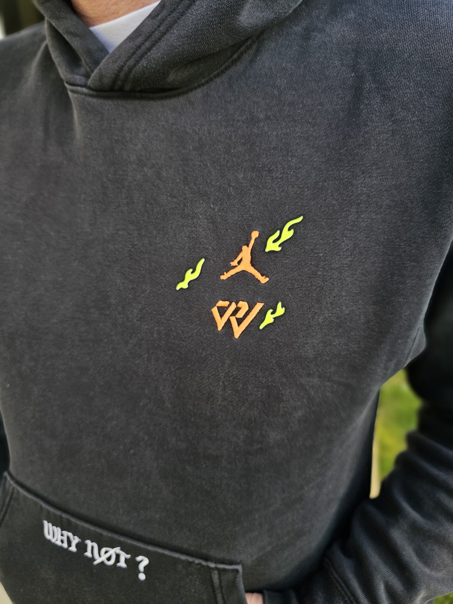 Mens/Unisex Jordan Why Not? Black Fleece Hoodie - M/Medium