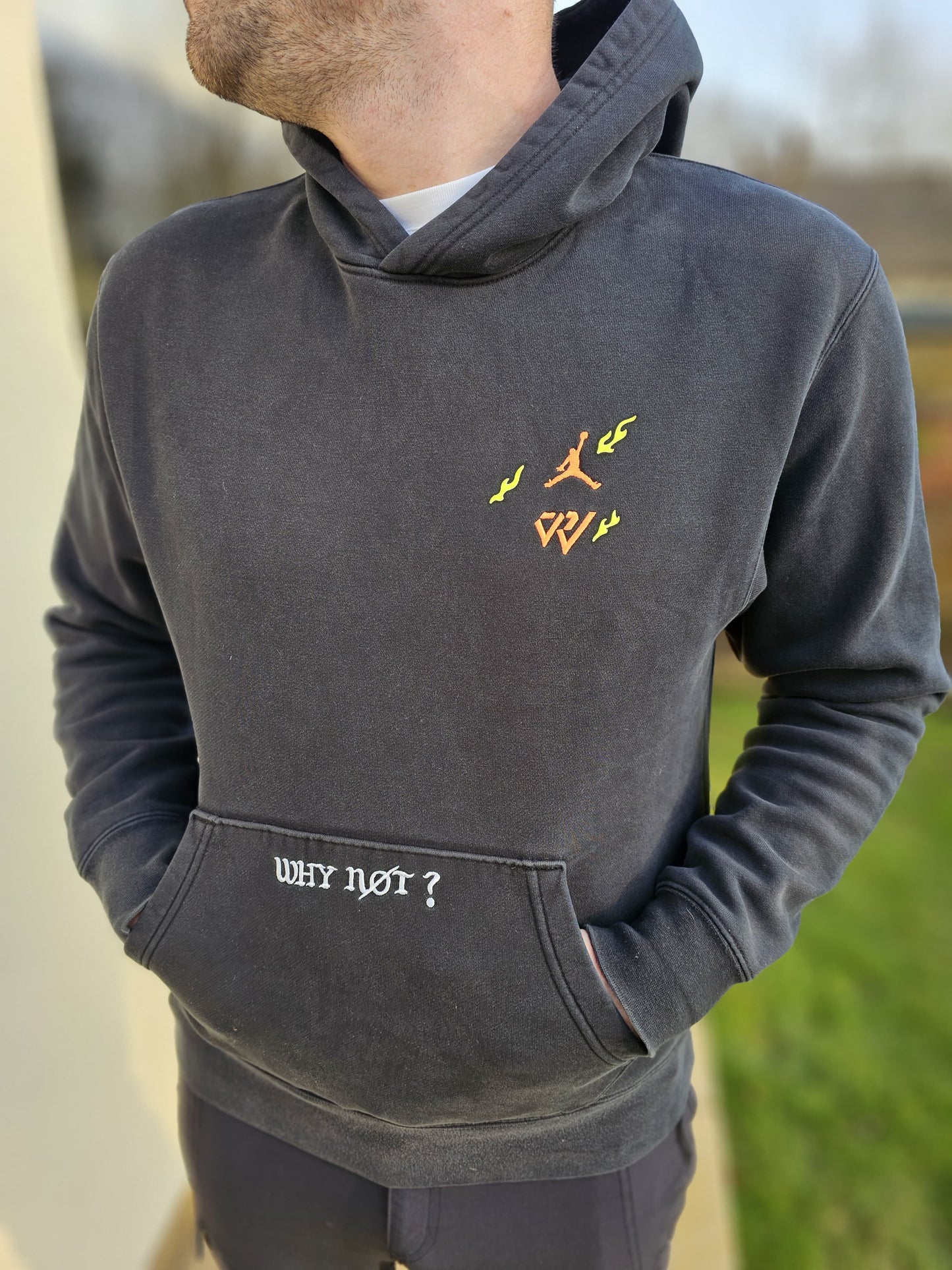 Mens/Unisex Jordan Why Not? Black Fleece Hoodie - M/Medium