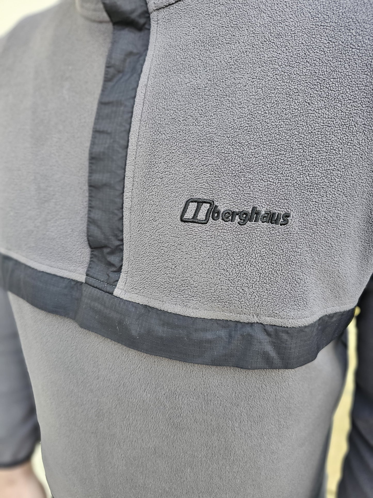 Berghaus Grey/Black Polartec Aslam 1/2 Zip Fleece Fleece Jumper - M/Medium