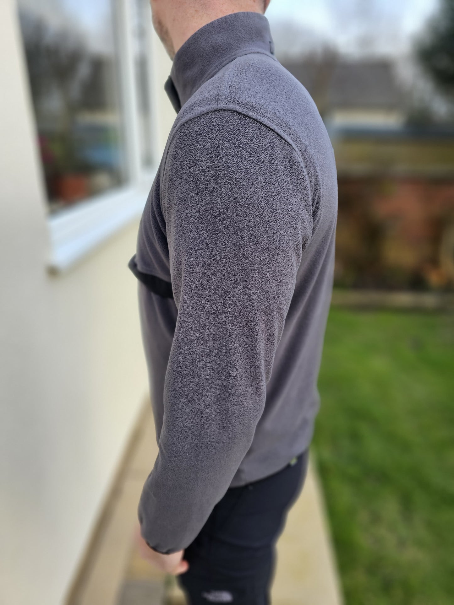 Berghaus Grey/Black Polartec Aslam 1/2 Zip Fleece Fleece Jumper - M/Medium