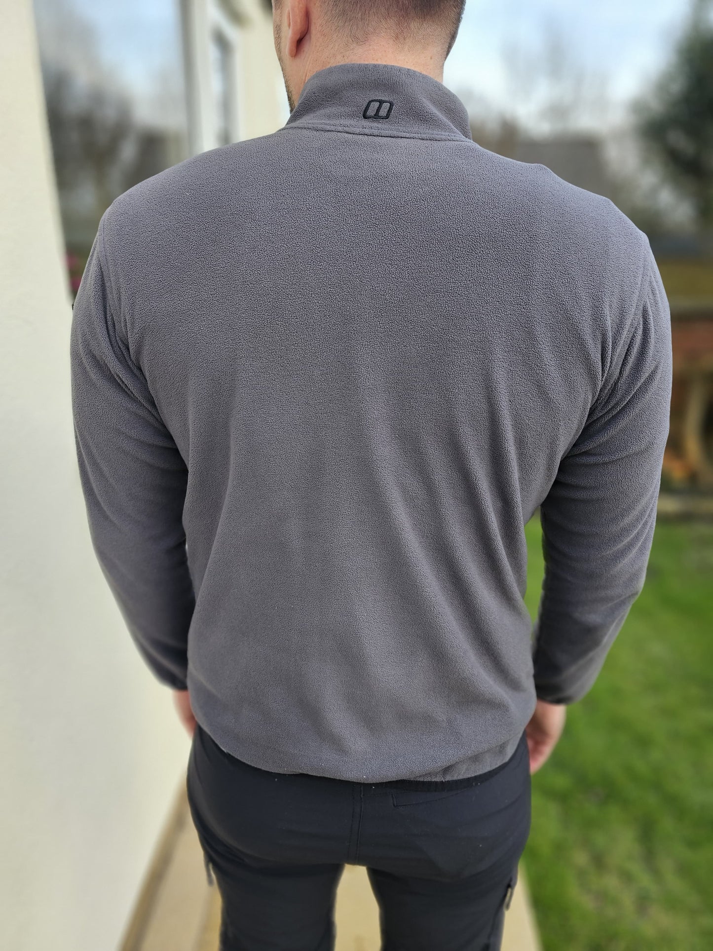 Berghaus Grey/Black Polartec Aslam 1/2 Zip Fleece Fleece Jumper - M/Medium