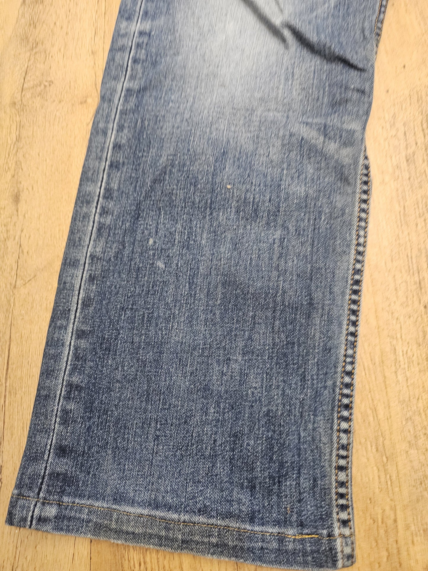 Levi's Blue Ripped Jeans 504 Straight Fit - W35/28L