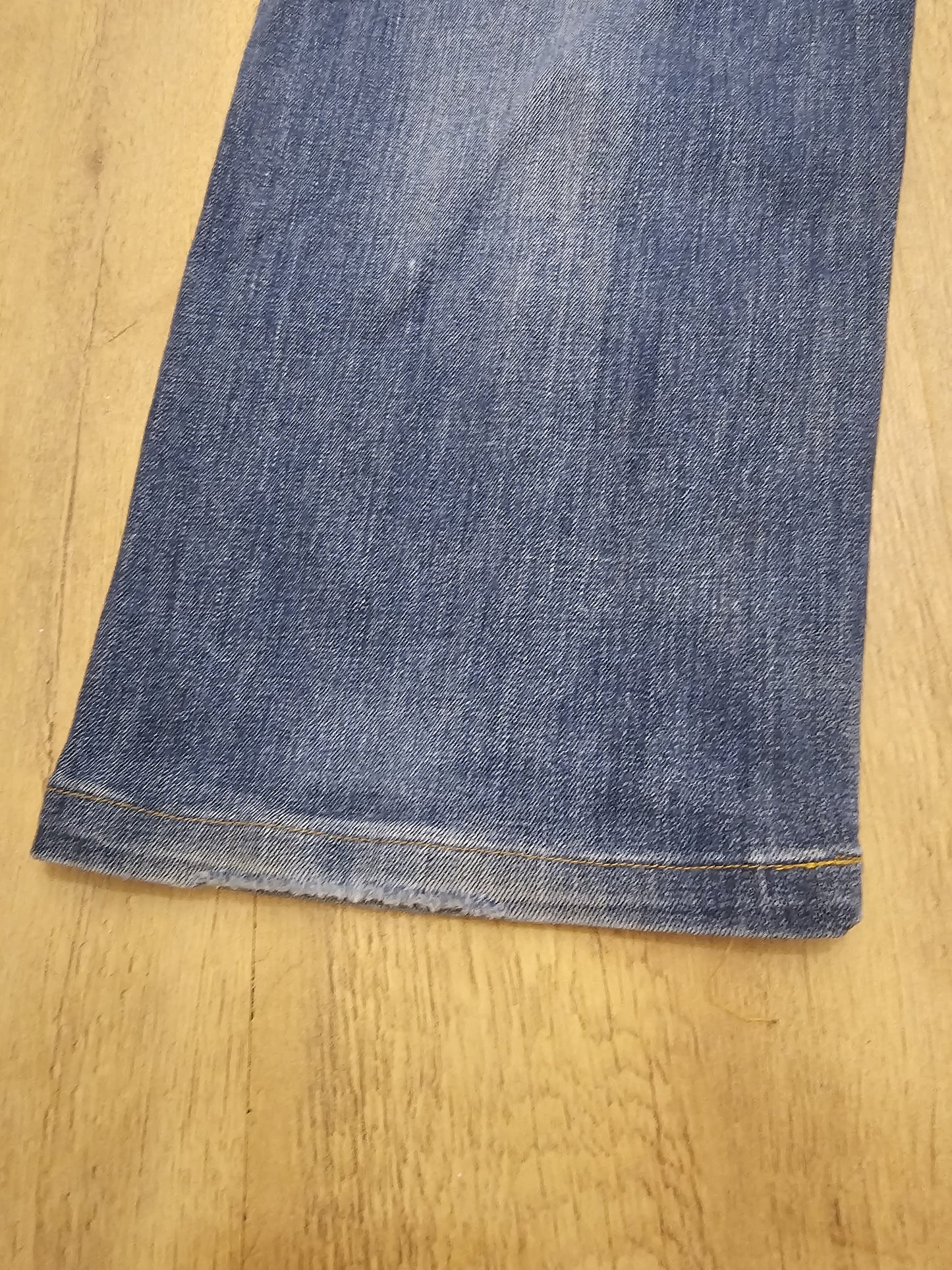 Levi's Blue Ripped Jeans 504 Straight Fit - W35/28L