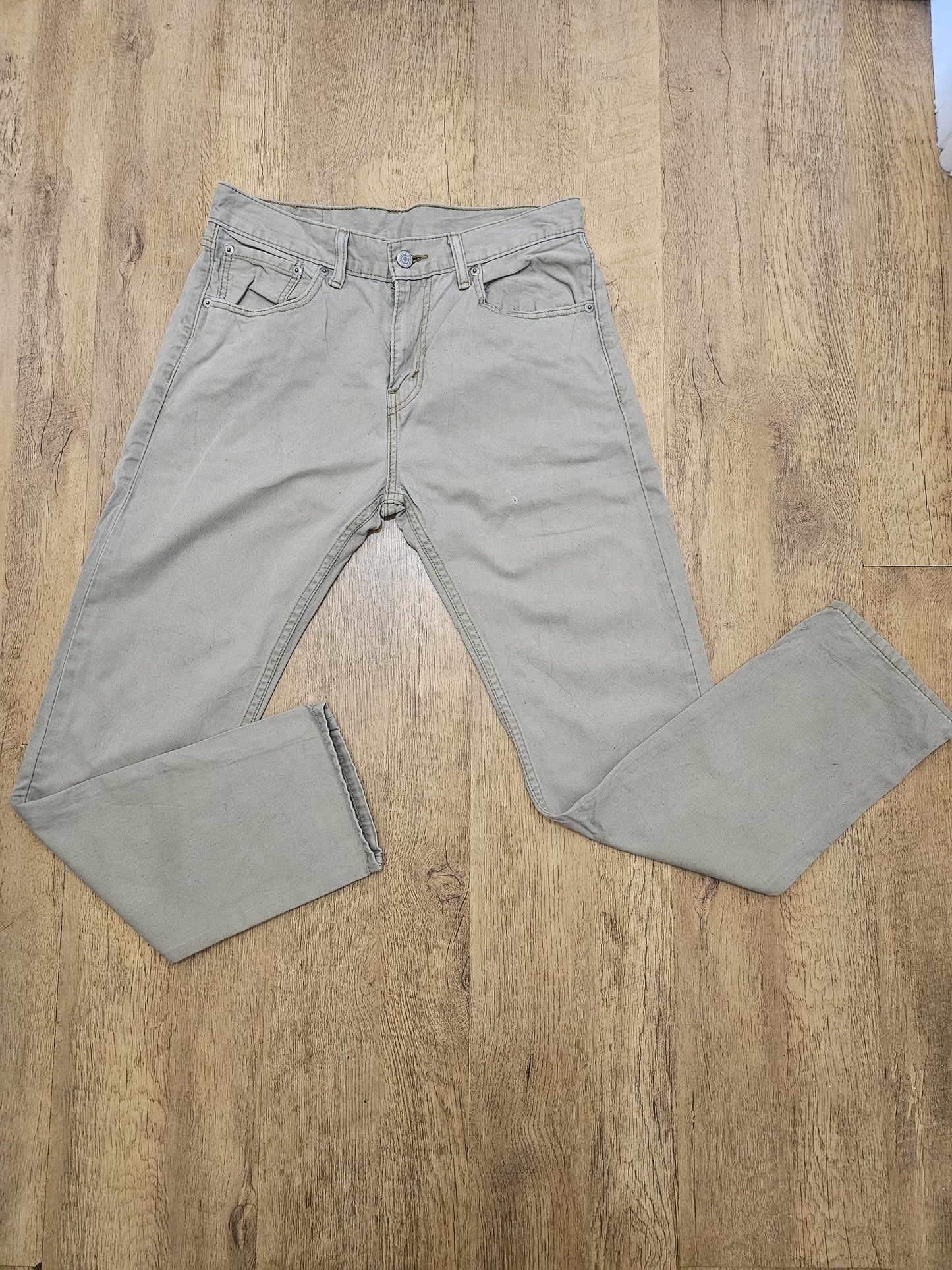 Levi's White Tabs Beige Jeans 508 Regular Taper Fit - W30/28L