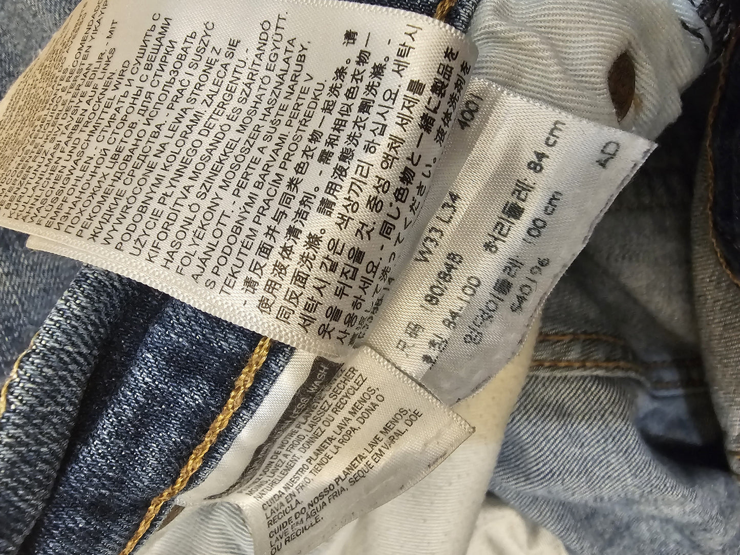 Levi's Blue Jeans 504 Straight Fit - W33/30L