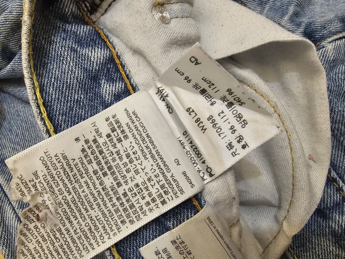 Levi's Blue Jeans 505 Regular Fit - W36/28L
