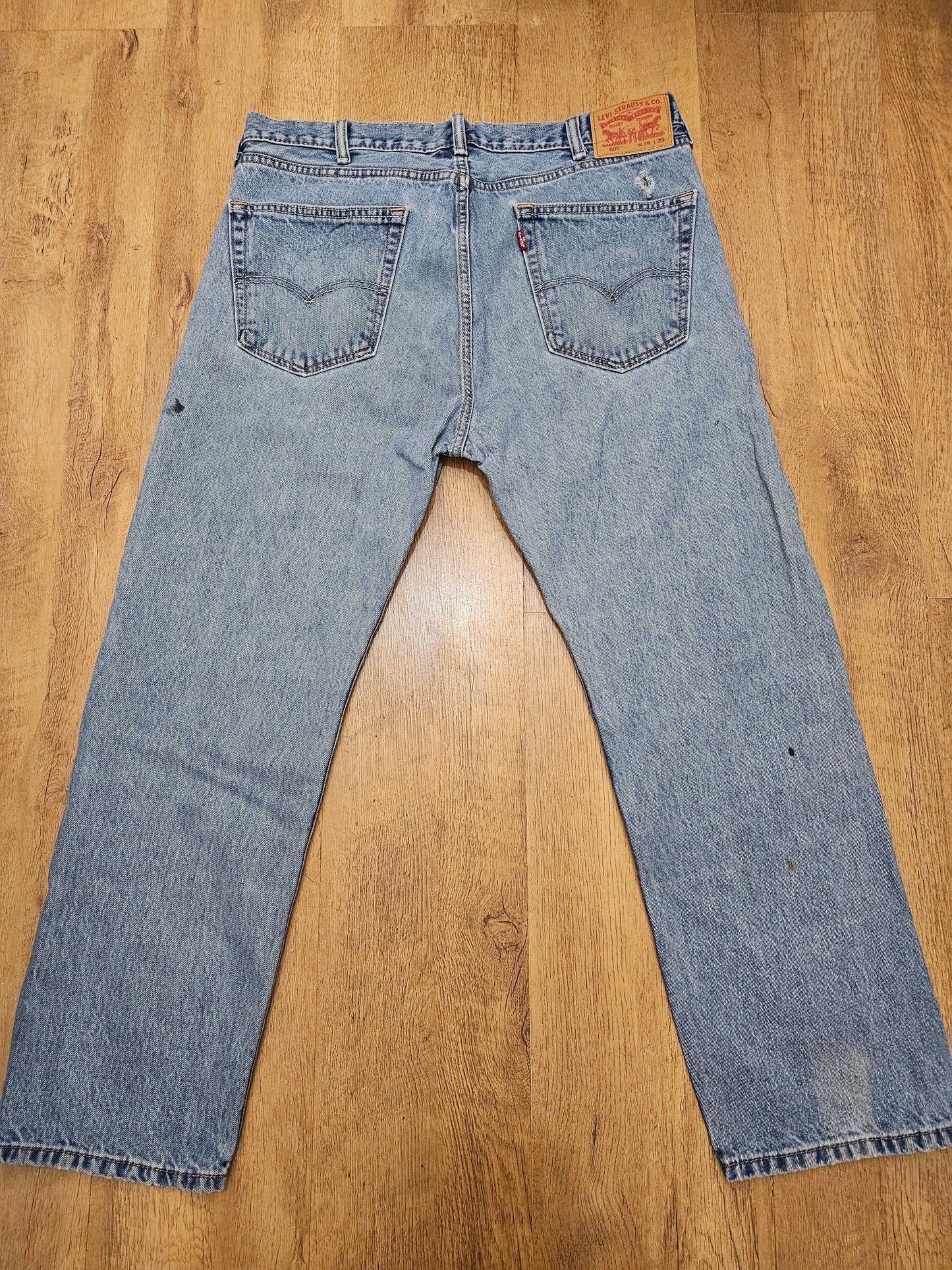 Levi's Blue Jeans 505 Regular Fit - W36/28L