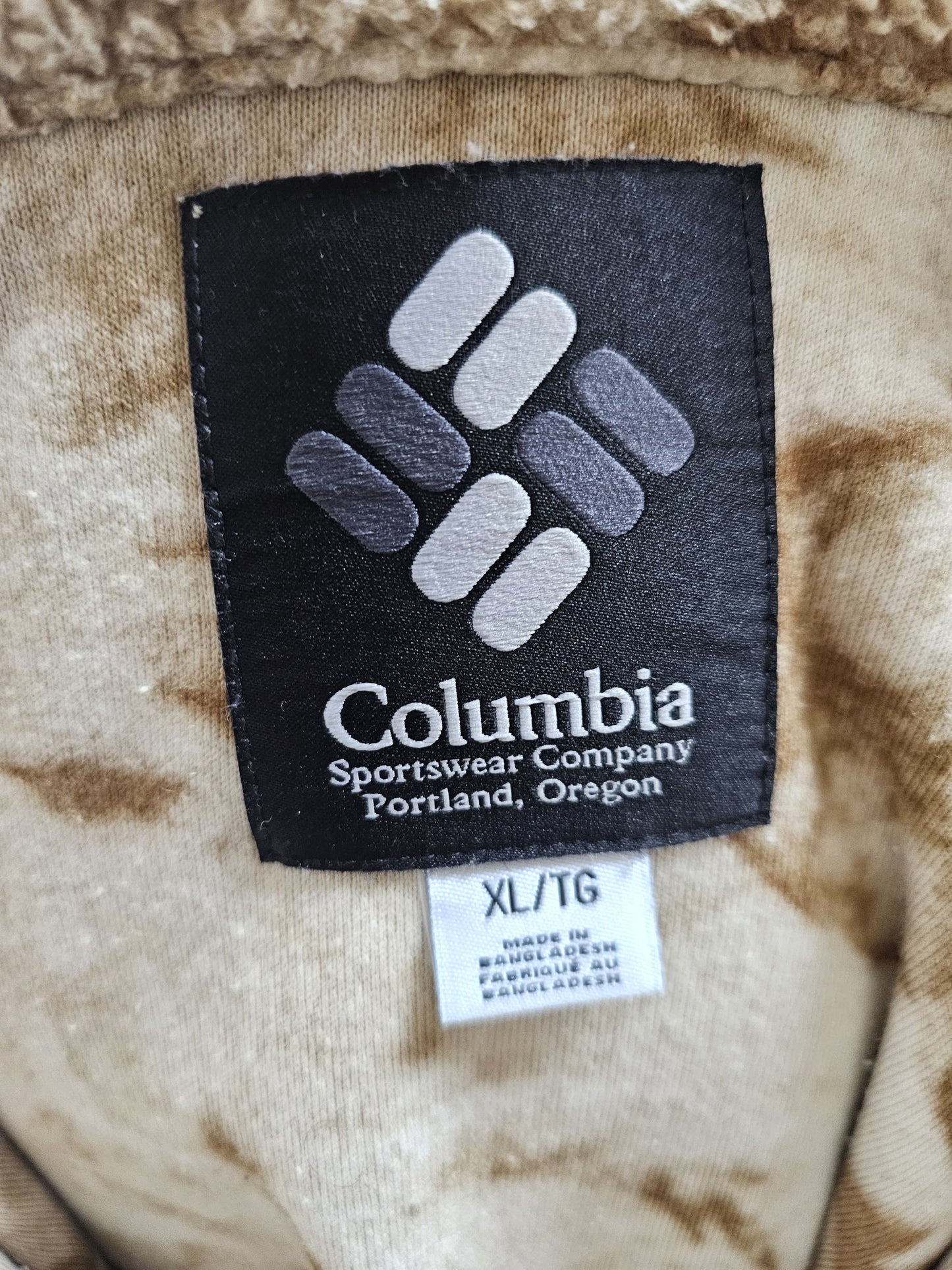 Columbia Unisex Sand Camo Desert Pullover Fleece Jumper - XL/Extra Large