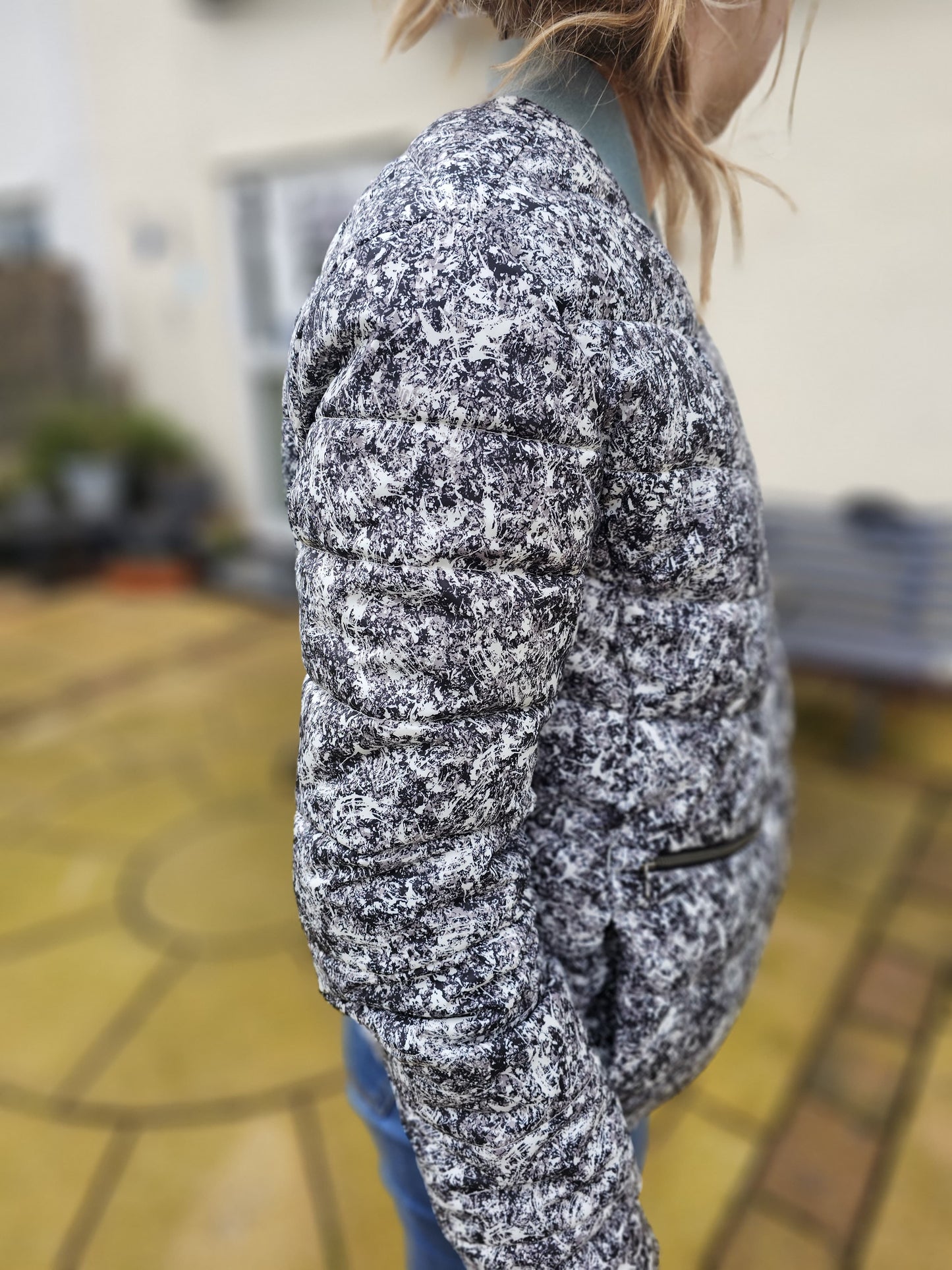 O'Neill Firewall Bomber Jacket Patterned Zip Up - XL/Extra Large