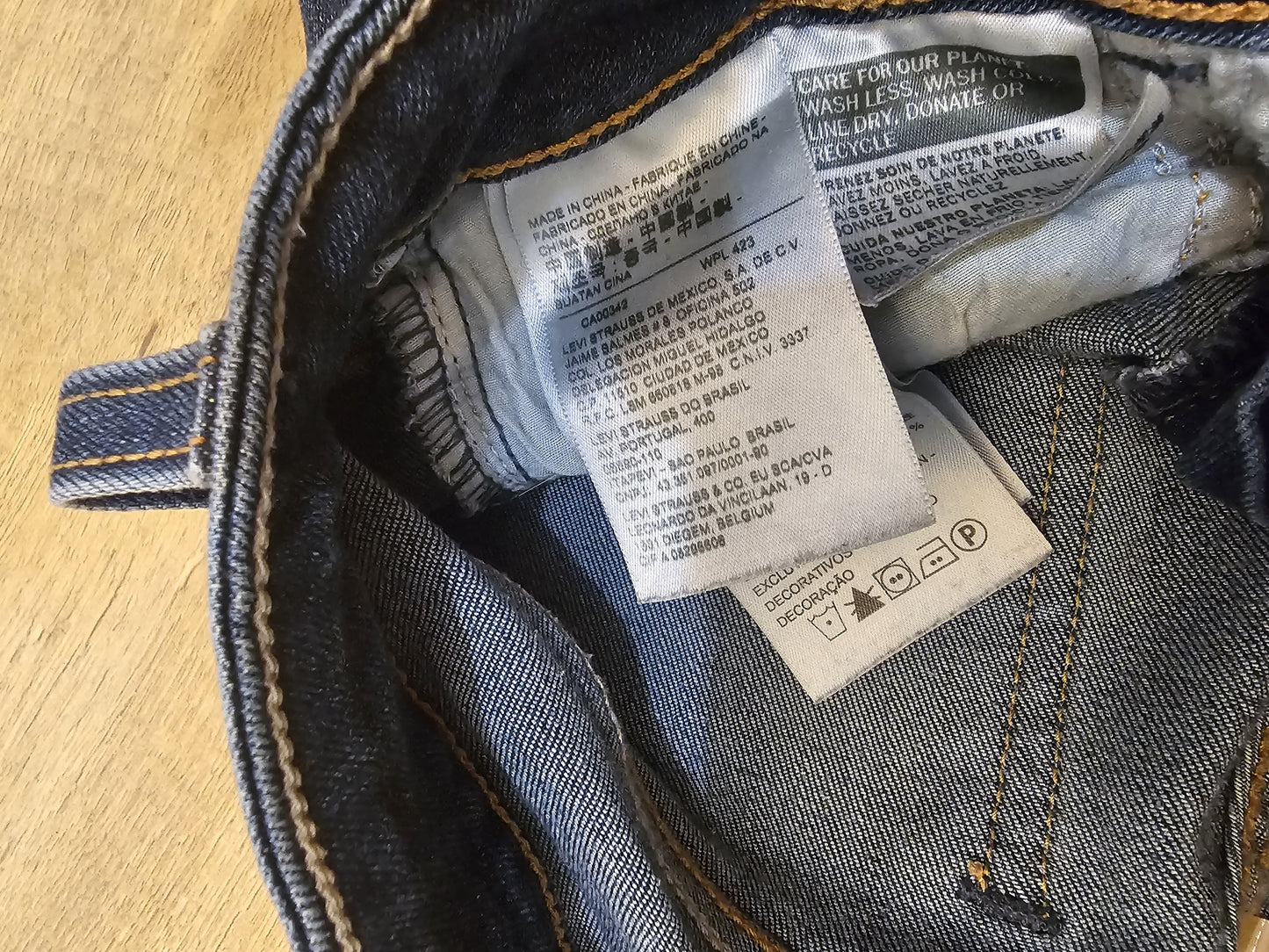 Levi's Womens Blue Jeans 535 Super Skinny Fit - W24/30L