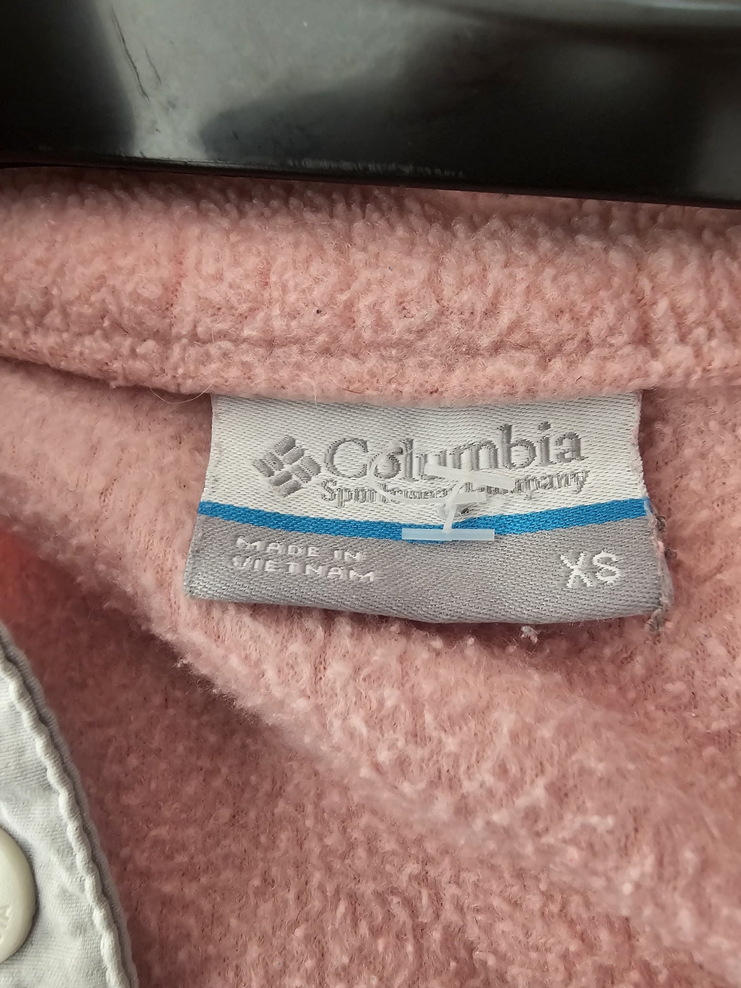 Columbia Pink Half Snap Button Fleece Pullover Jumper - XS/Extra Small