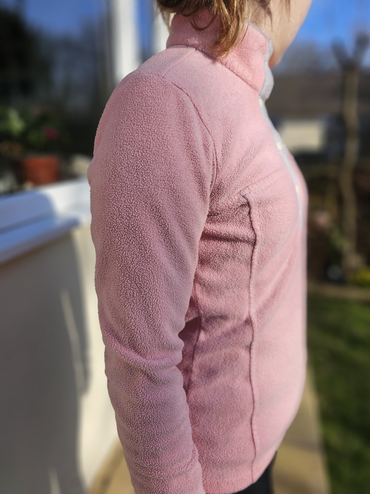 Columbia Pink Half Snap Button Fleece Pullover Jumper - XS/Extra Small