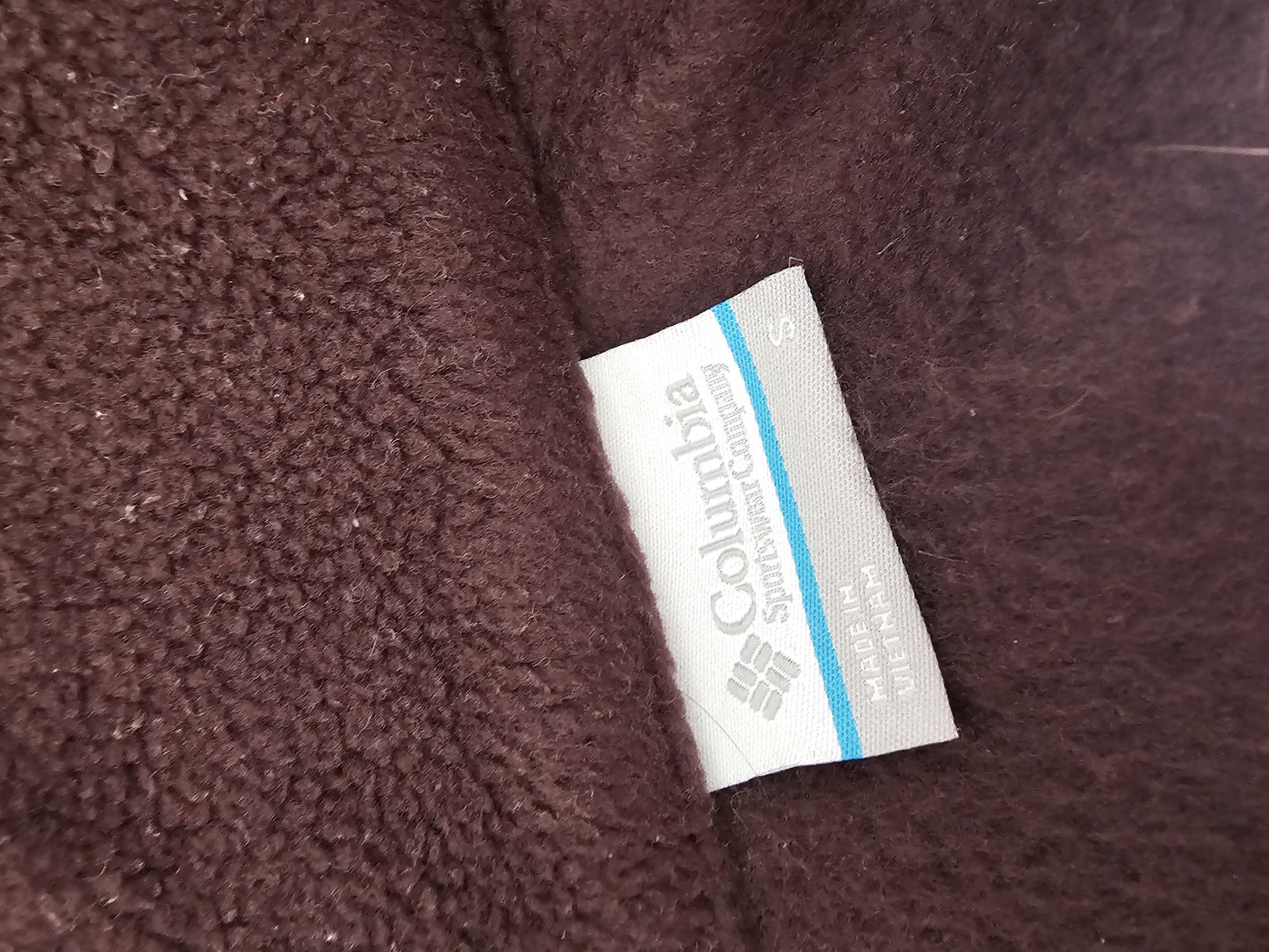 Columbia Brown Pullover Half Snap Fleece Jumper - S/Small