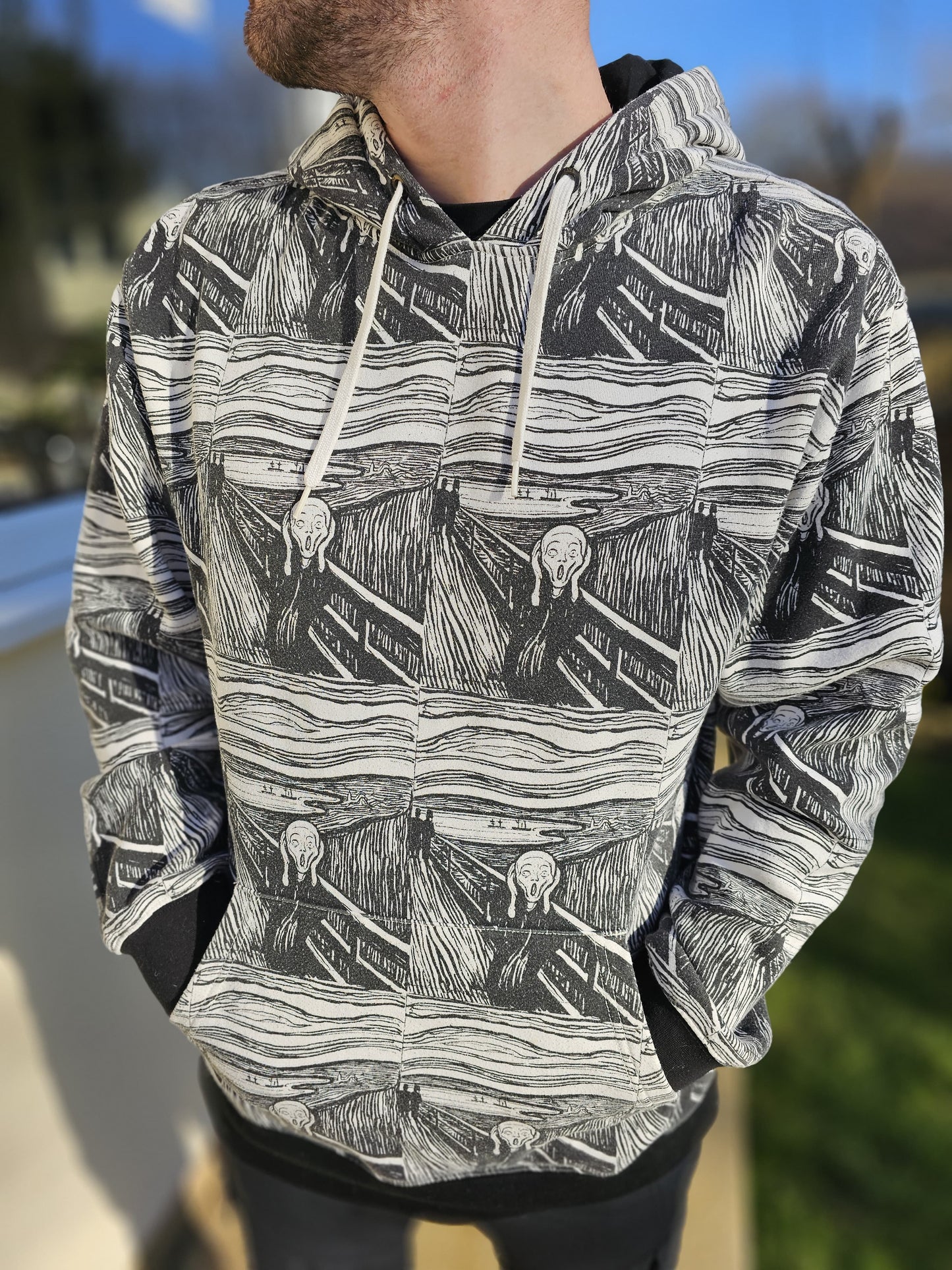 Vans X Momo Hoodie/Hoody Edvard Munch The Scream Skate Modern Art - XL/Extra Large