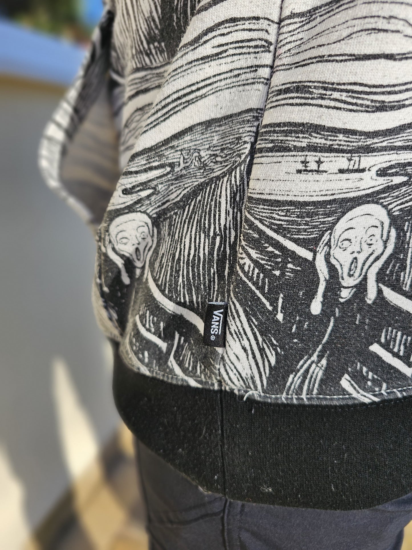 Vans X Momo Hoodie/Hoody Edvard Munch The Scream Skate Modern Art - XL/Extra Large