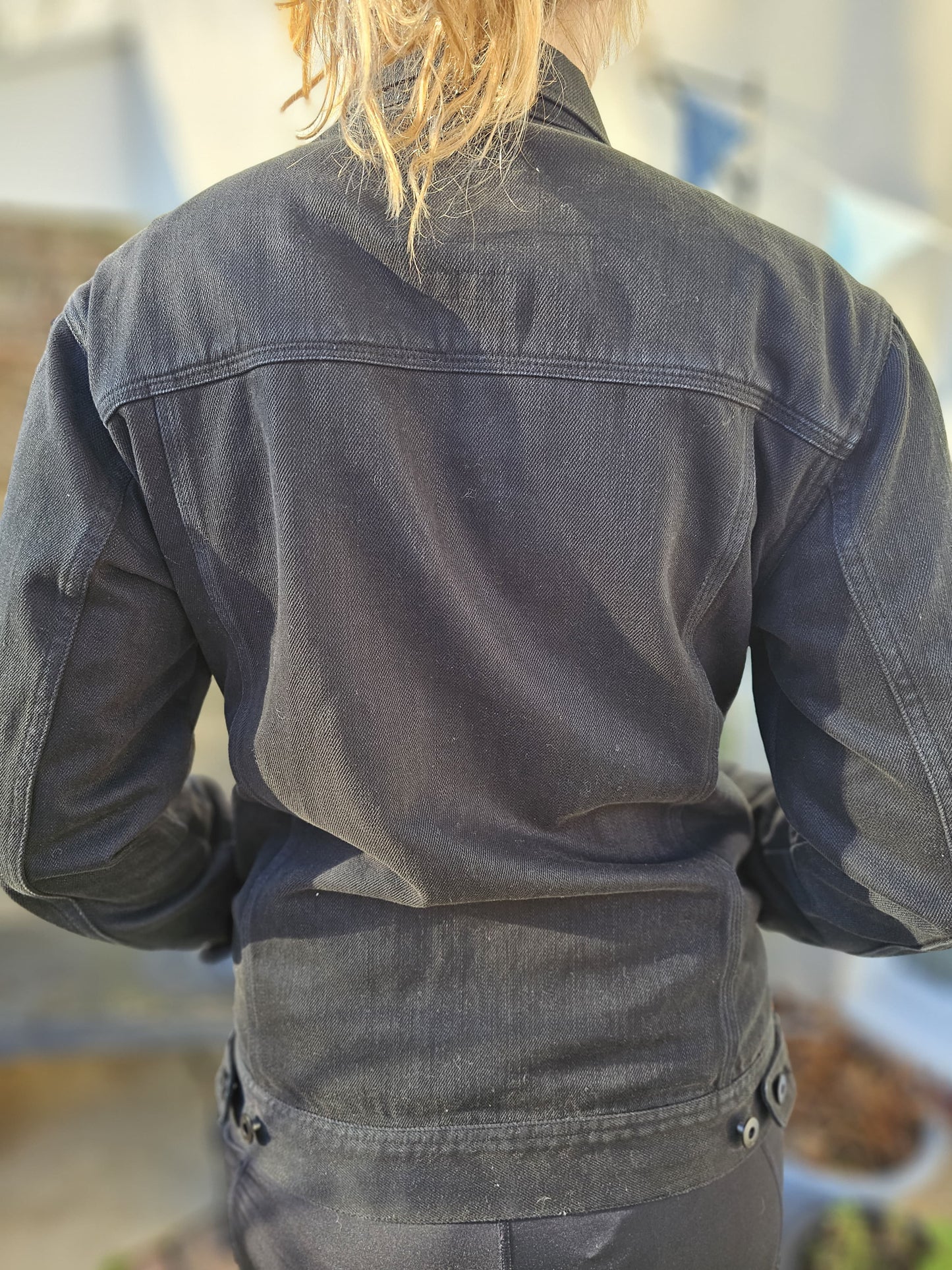 Quiksilver Black Button Up Denim Jacket - S/P/Small (M/10)