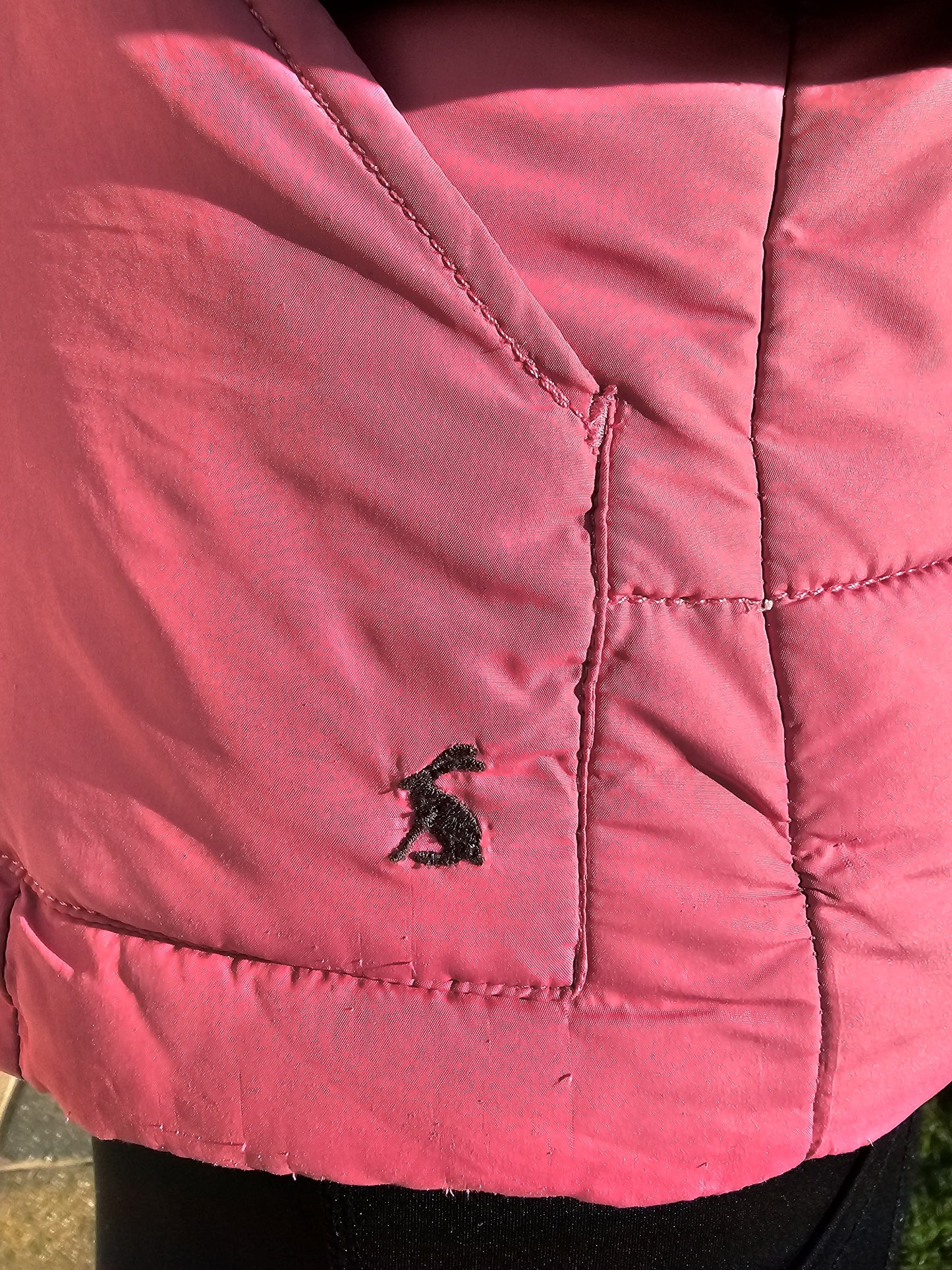 Joules Pink Insulated Body Warmer Vest Gillet - UK 12