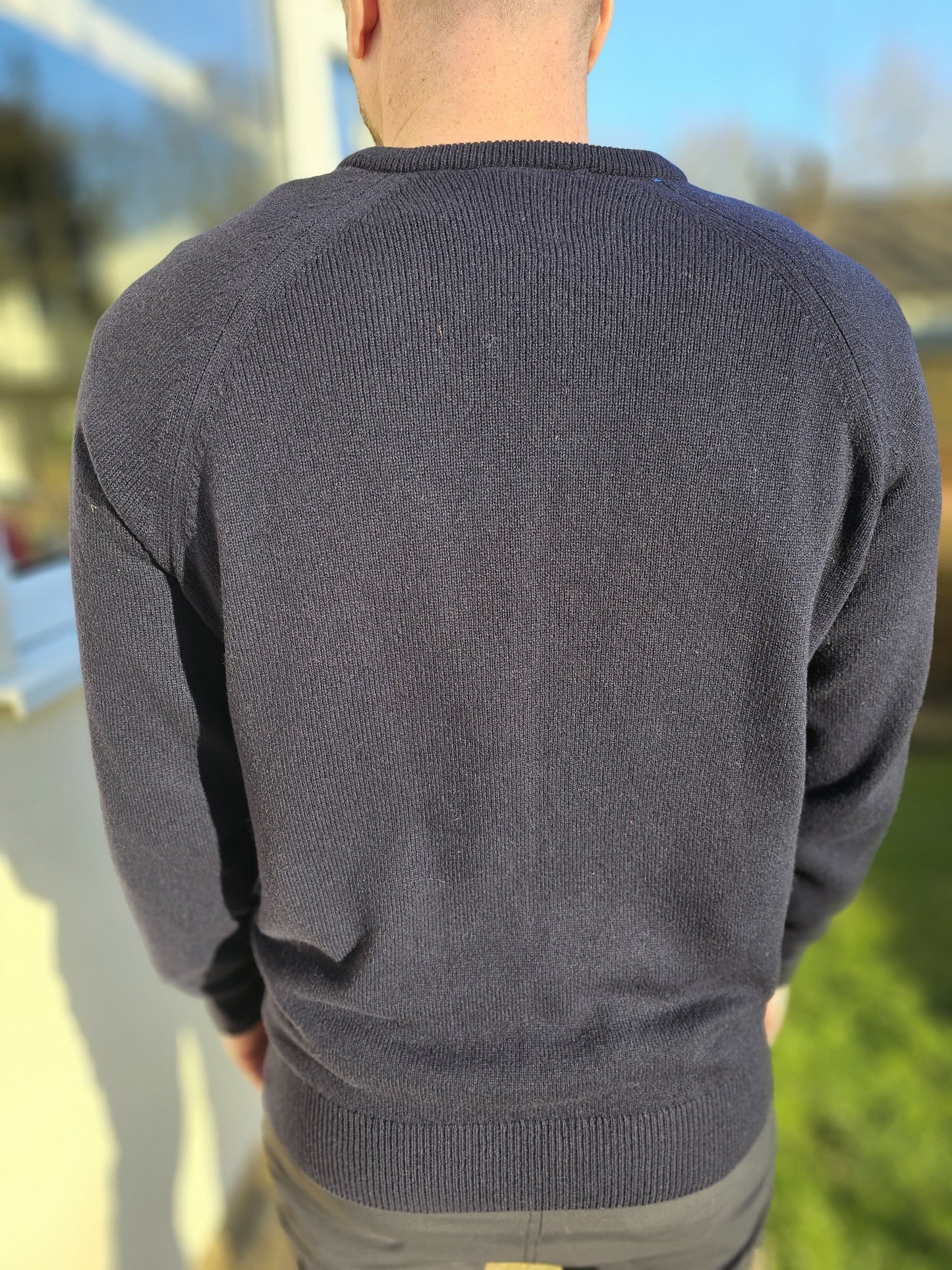 Glenmuir Navy Blue 1981 Ryder Cup V Neck Sweater Jumper - M/Medium 80% Lambswool