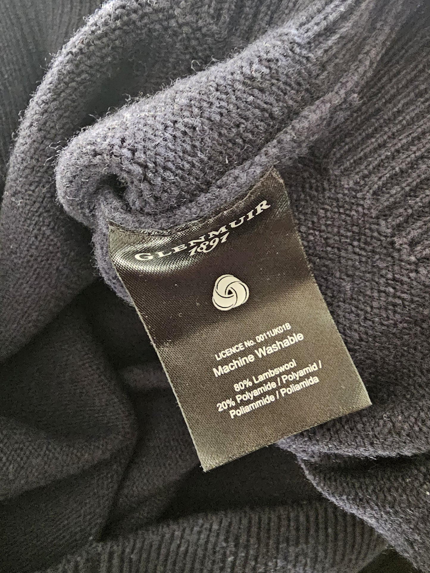 Glenmuir Navy Blue 1981 Ryder Cup V Neck Sweater Jumper - M/Medium 80% Lambswool