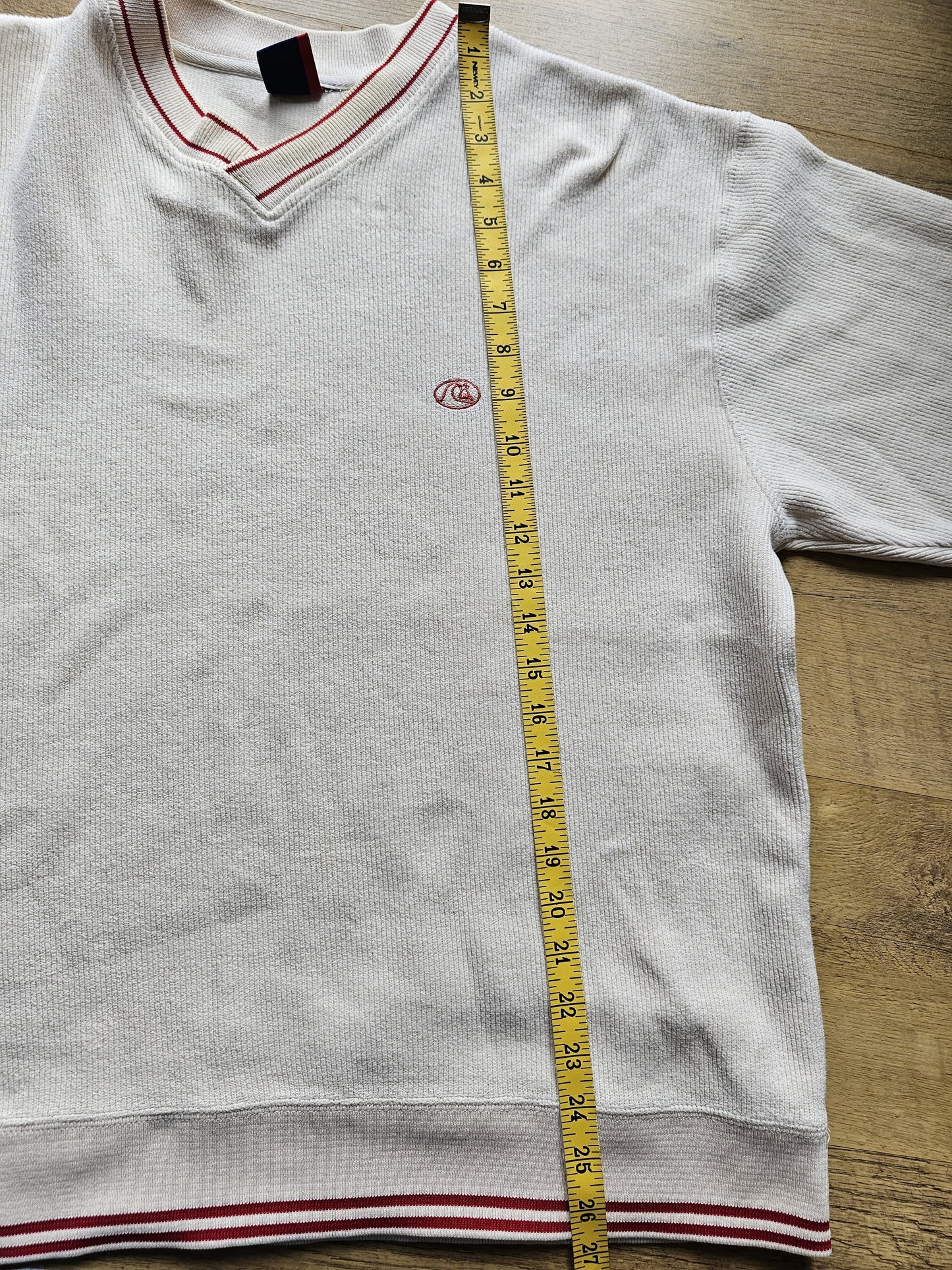 Vintage Quiksilver 90s Pullover V-Neck Jumper Sweater Sweatshirt - M/Medium L/Large