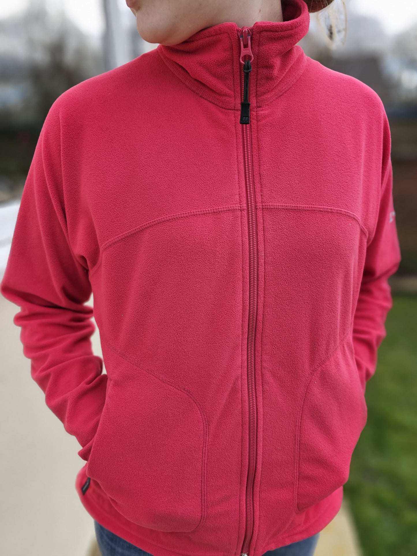Berghaus Womens Full Zip Red Fleece Jacket UK - UK 12