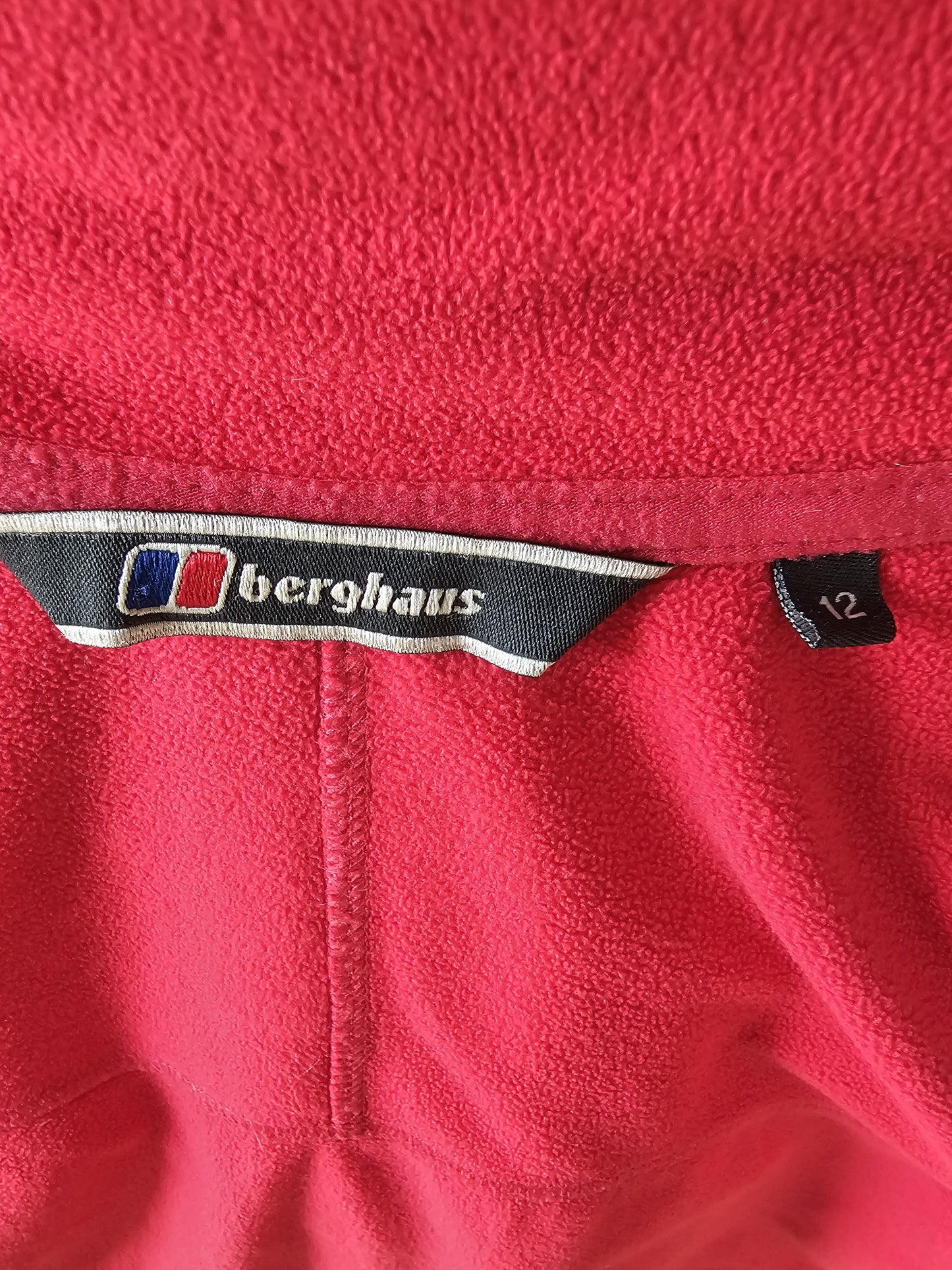 Berghaus Womens Full Zip Red Fleece Jacket UK - UK 12