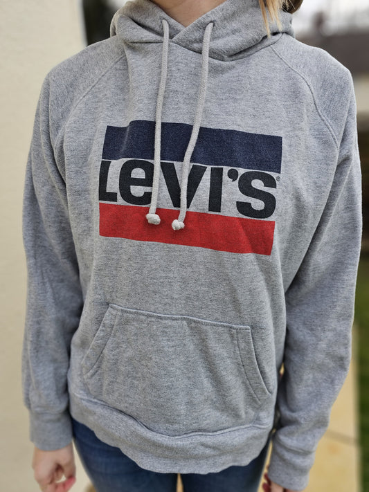 Levi's Grey Pullover Grey Hoodie - M/Medium