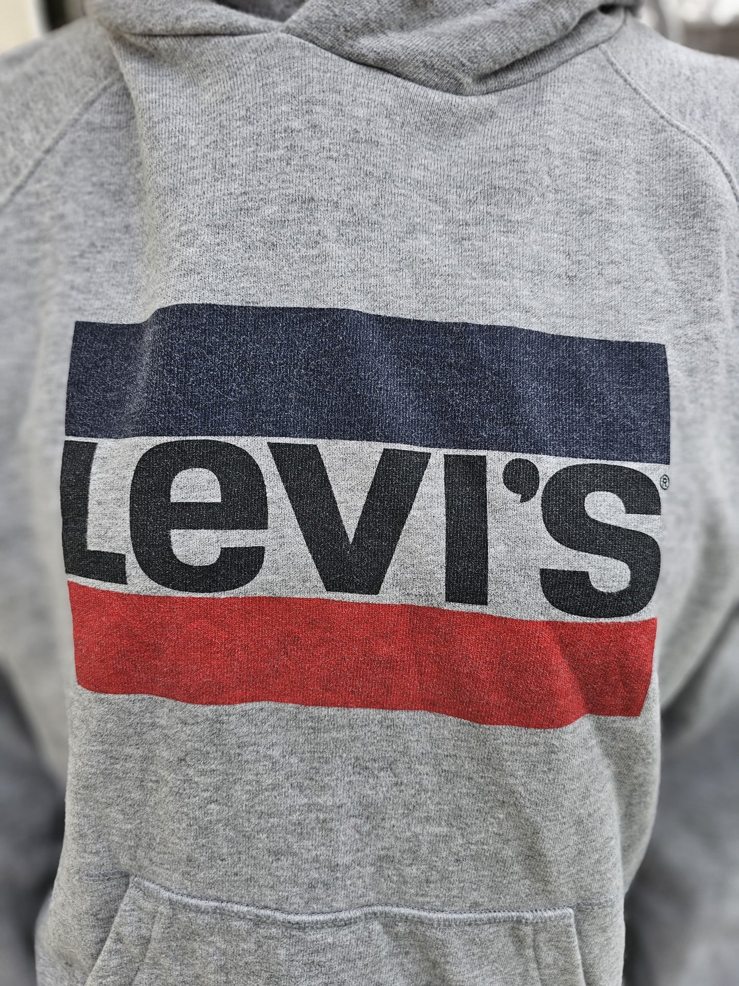 Levi's Grey Pullover Grey Hoodie - M/Medium
