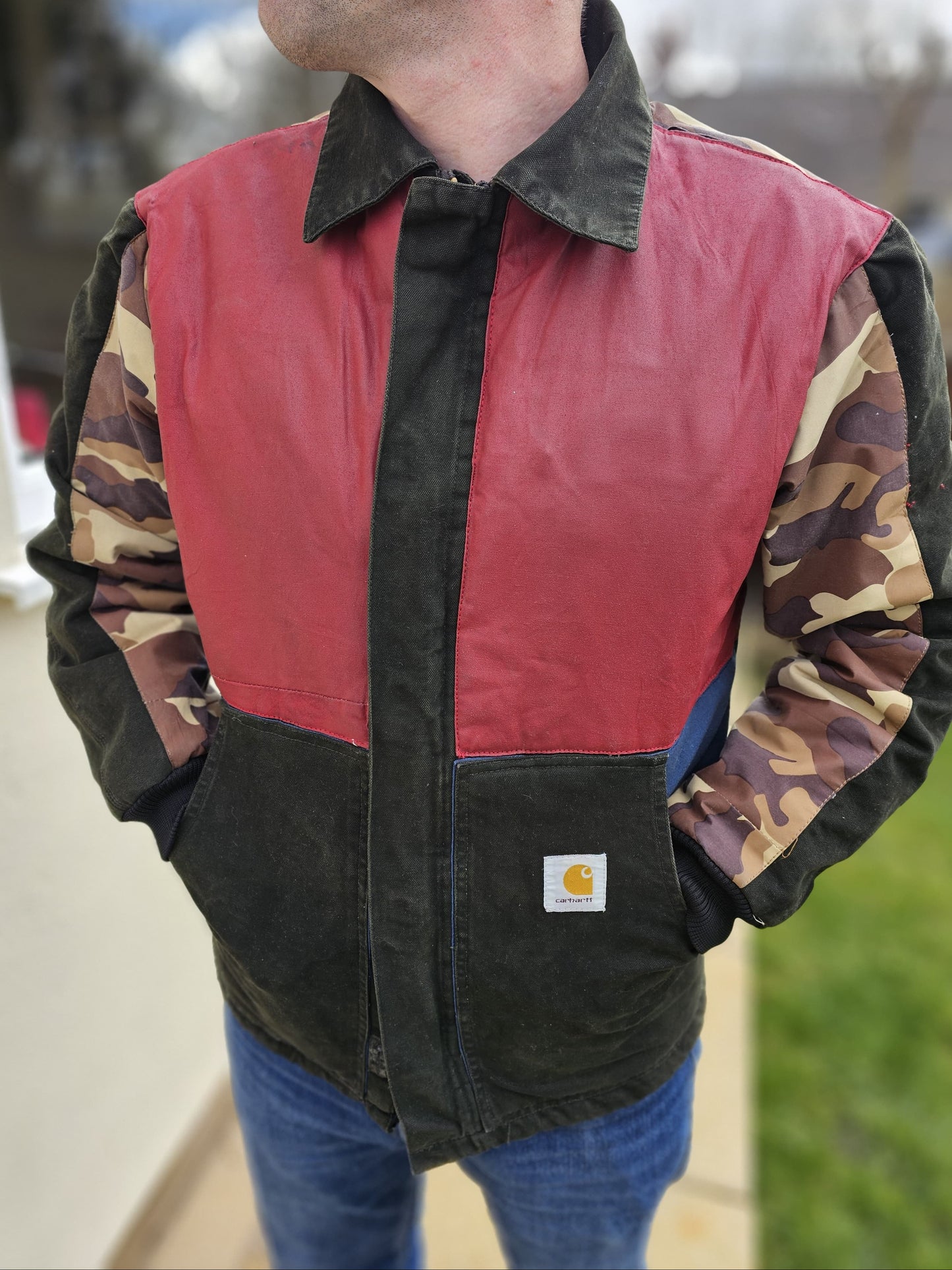 Carharrt Reworked Heavy Canvas Full Zip Jacket - M/L Medium/Large