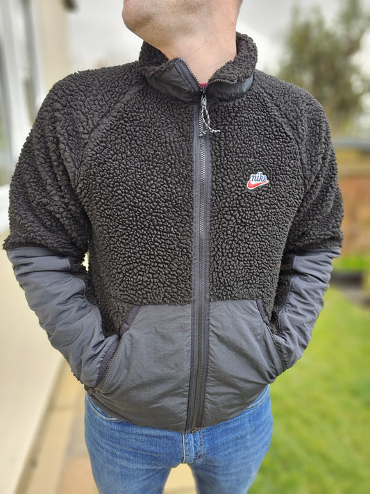 Nike Heritage Style Sherpa Fleece Jacket - M/Medium