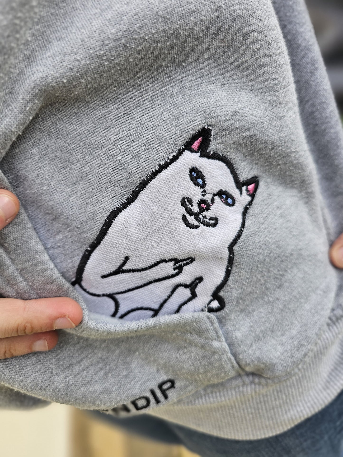 Awesome Grey RipnDip Hoodie Small/Medium S/M - Small/Medium