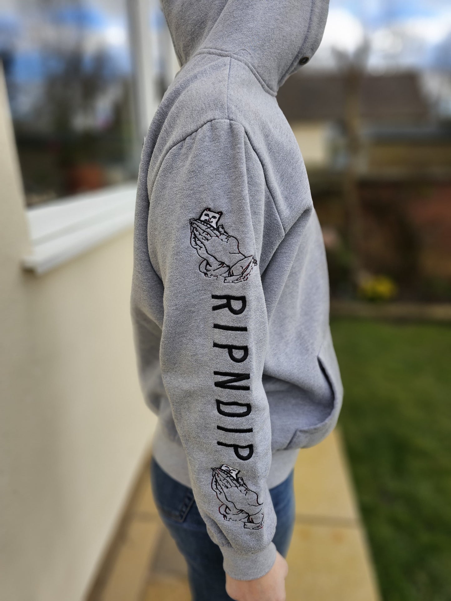 Awesome Grey RipnDip Hoodie Small/Medium S/M - Small/Medium
