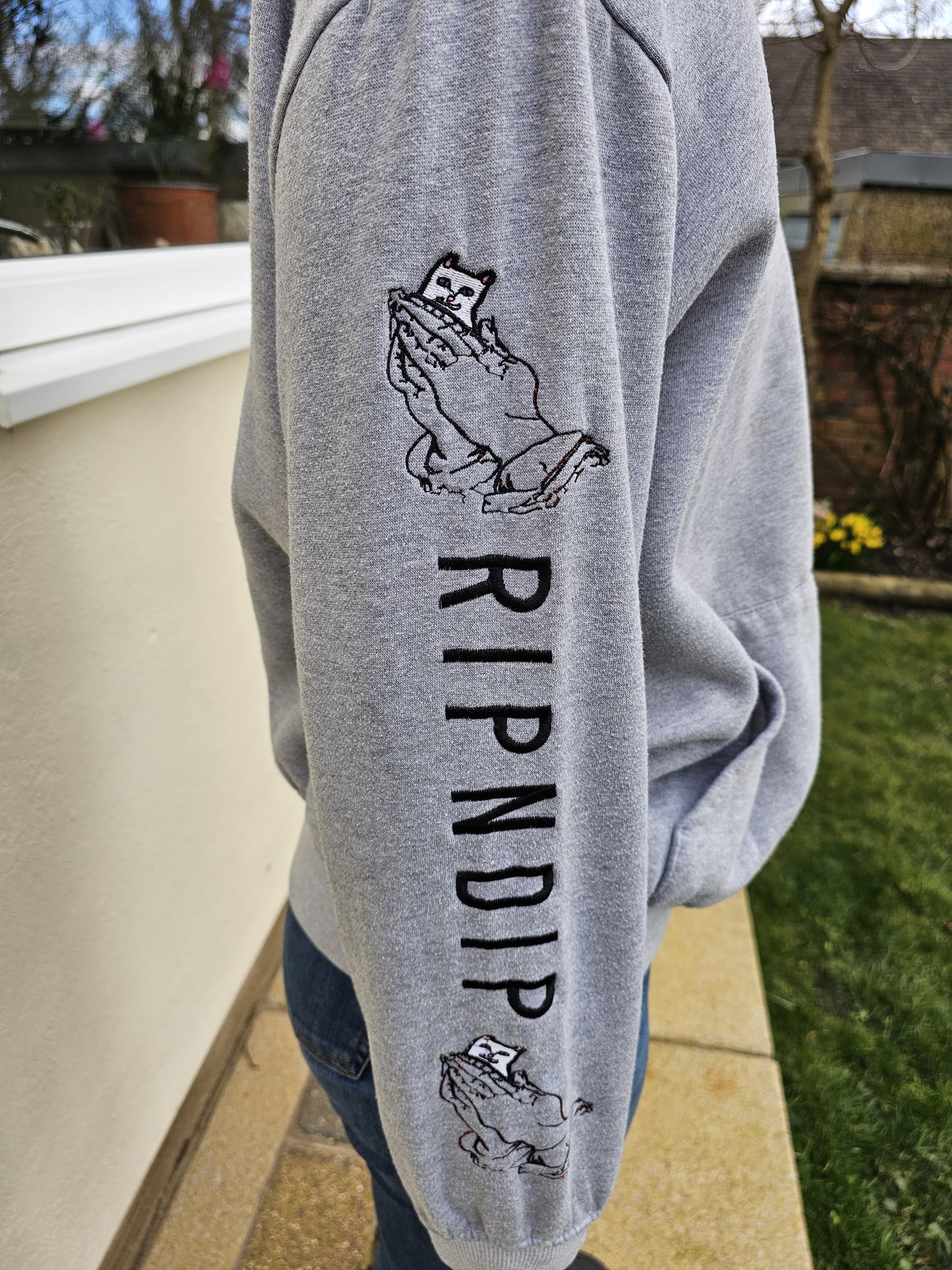 Awesome Grey RipnDip Hoodie Small/Medium S/M - Small/Medium