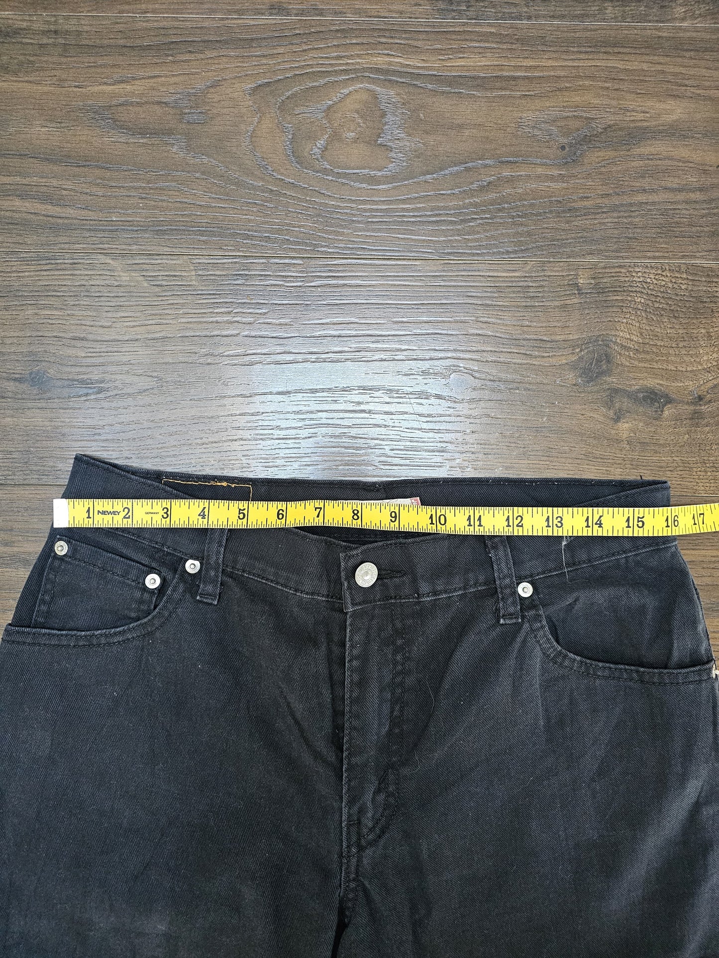 Levi's Womens Black Jeans Relaxed Boot Cut 550 Fit 12S W32/29L