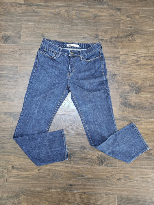 Levi's Womens Blue Jeans 525 Straight Leg 10S W32/30L