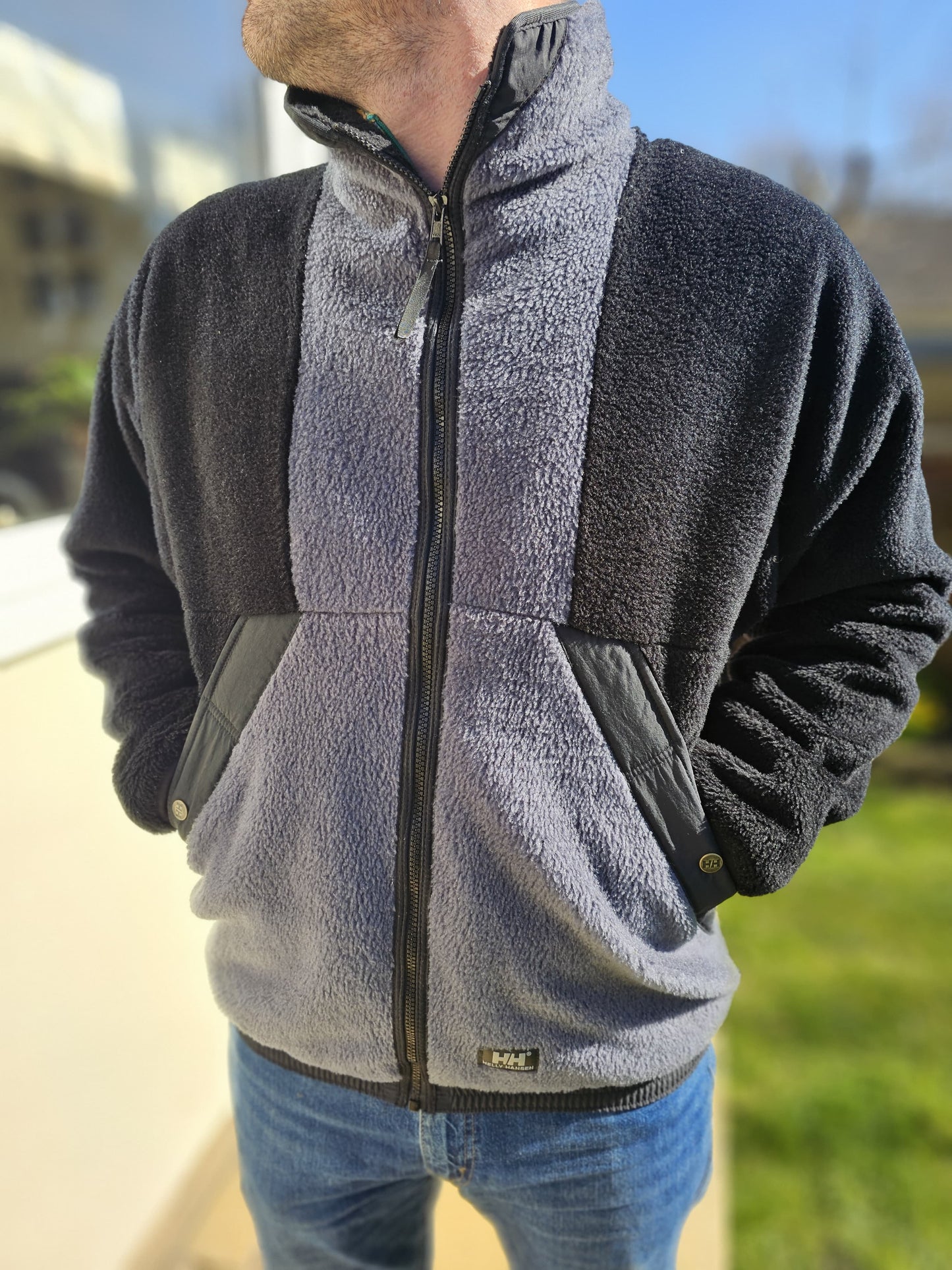 Helly Hansen Unisex Zip Up Jacket Black/Grey - M/Medium