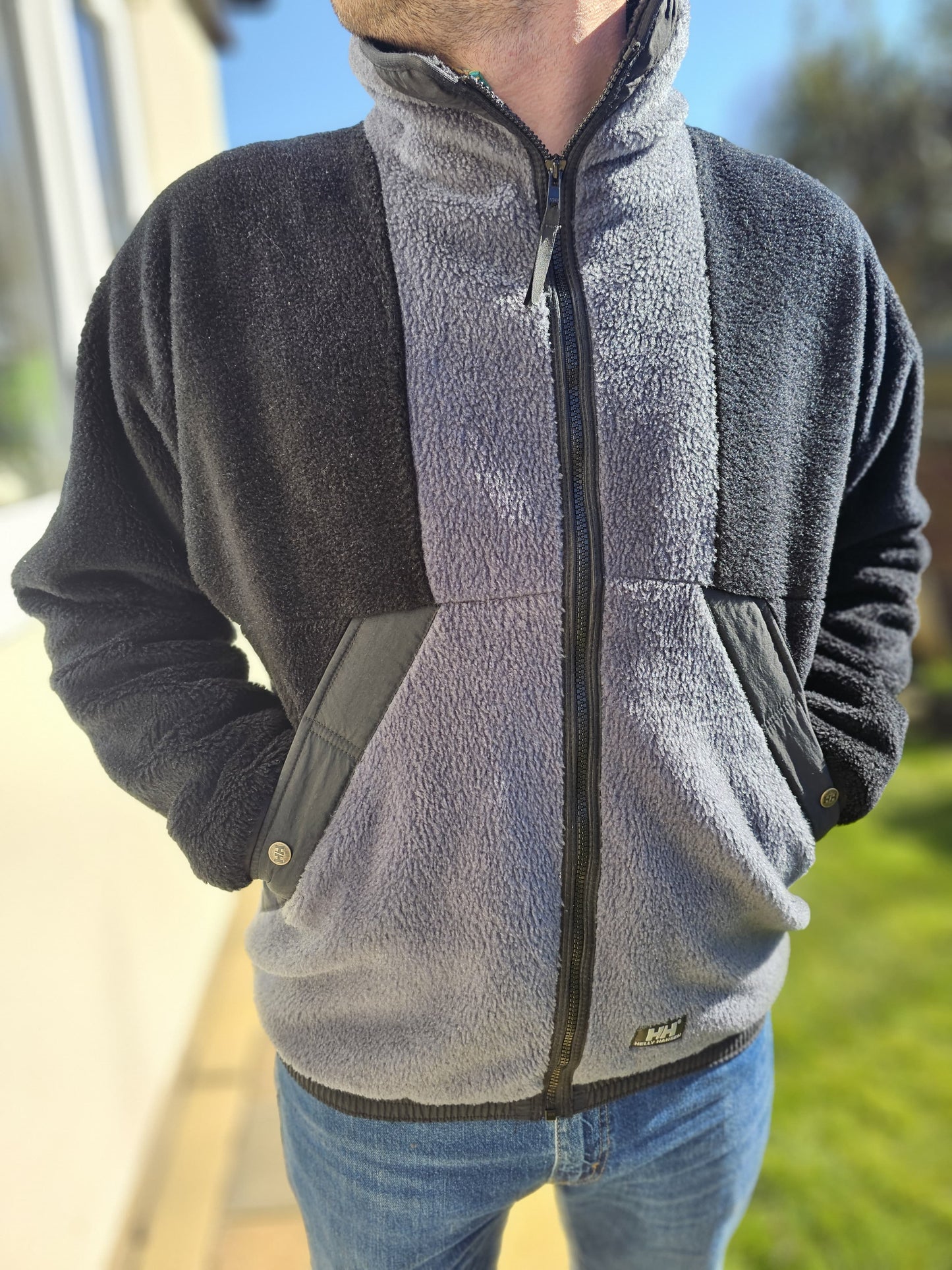 Helly Hansen Unisex Zip Up Jacket Black/Grey - M/Medium