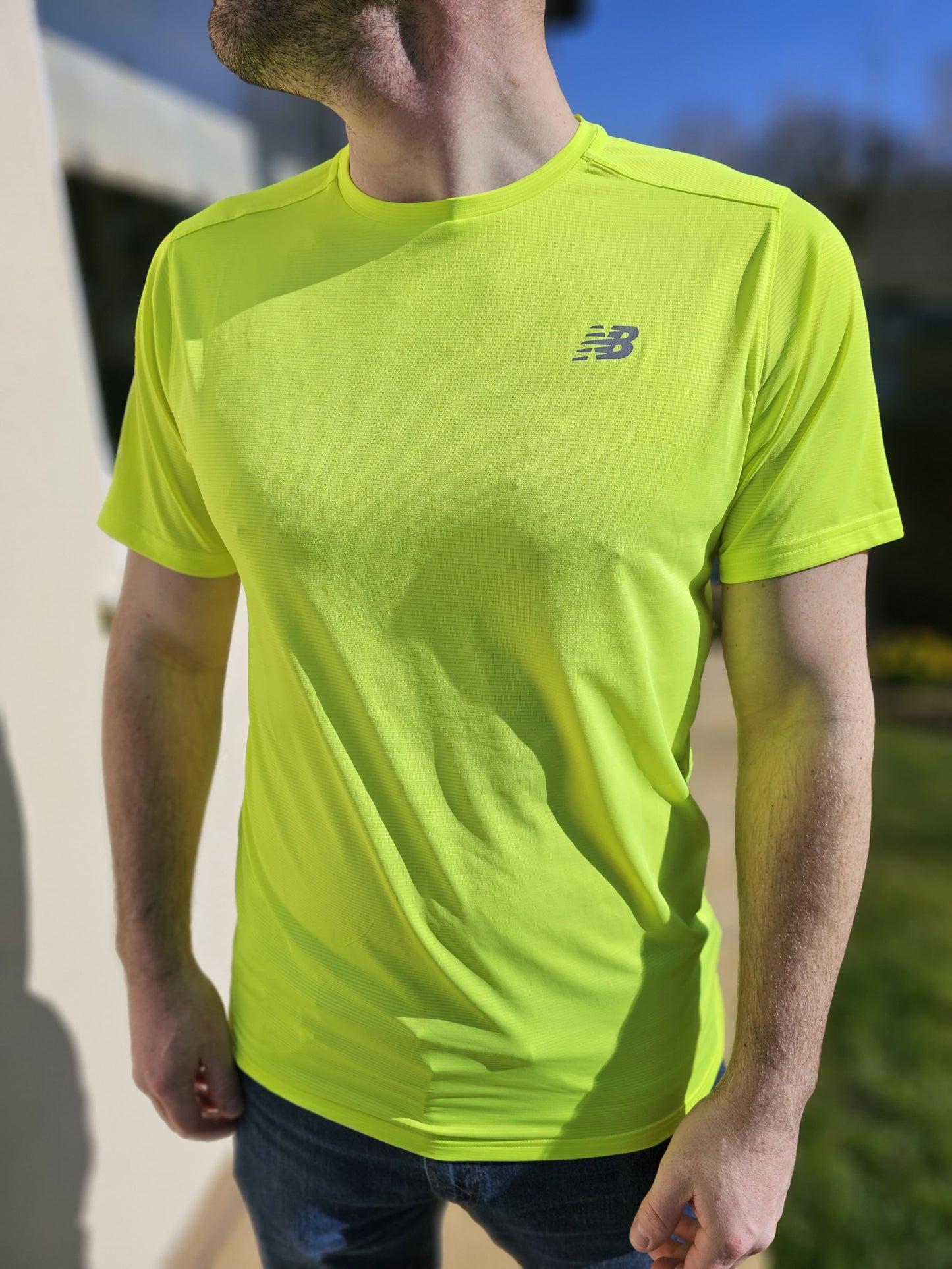 New Balance Short Sleeve T-Shirt Tee Top Sport - L/Large