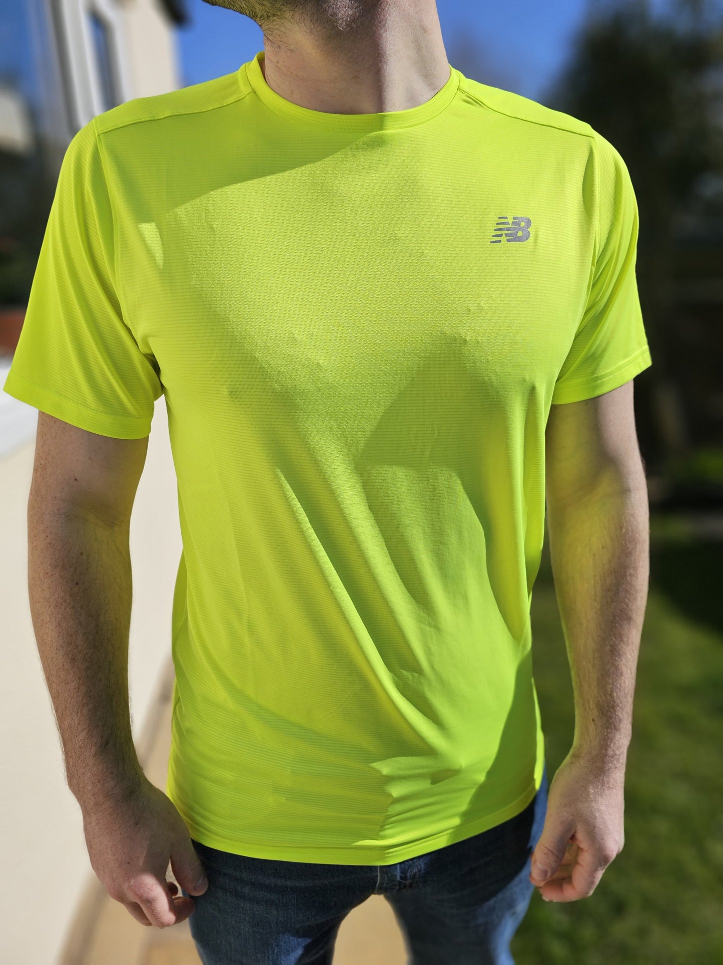 New Balance Short Sleeve T-Shirt Tee Top Sport - L/Large