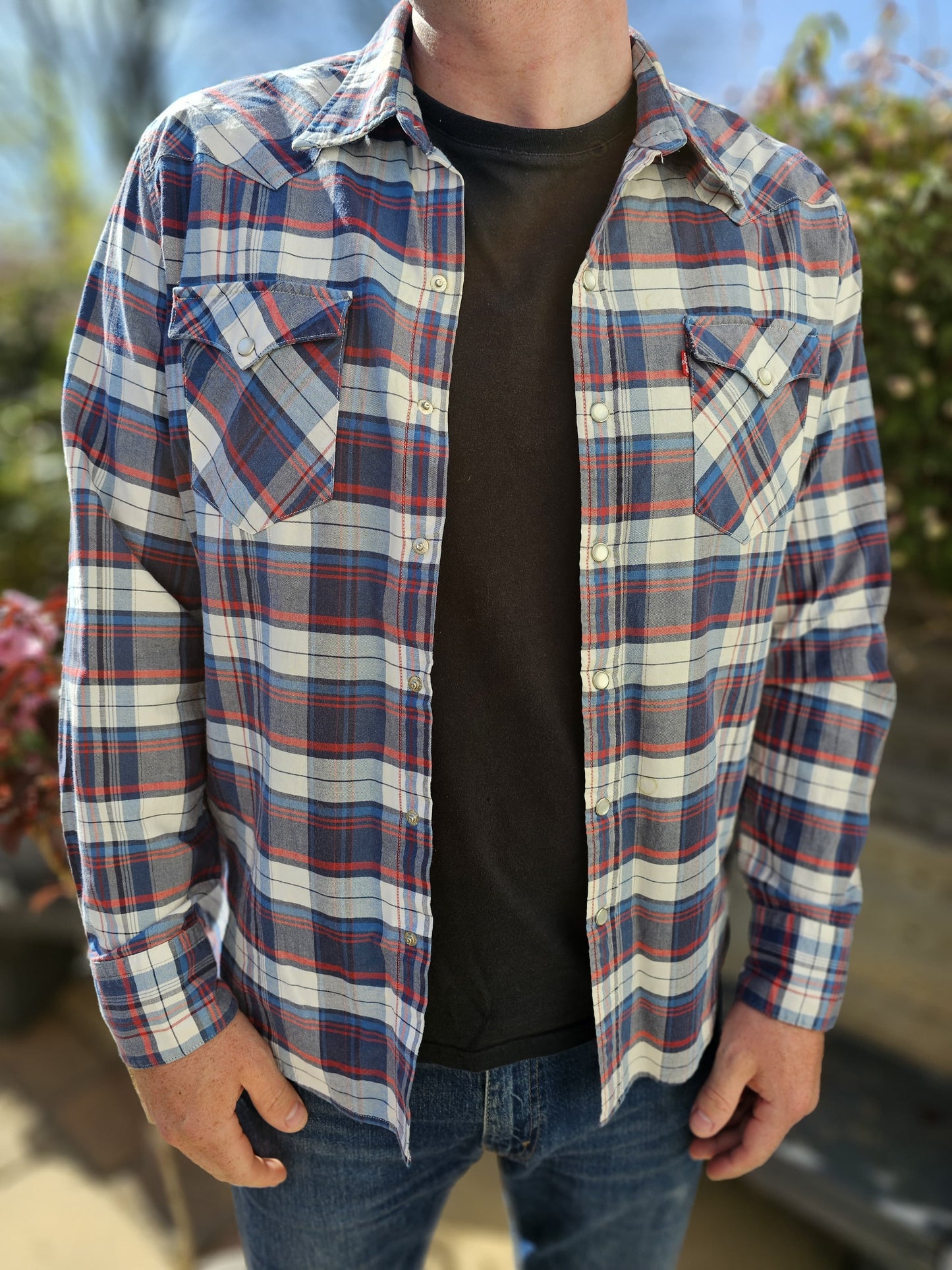 Levi's Long Sleeved Check Shirt  - L/Large