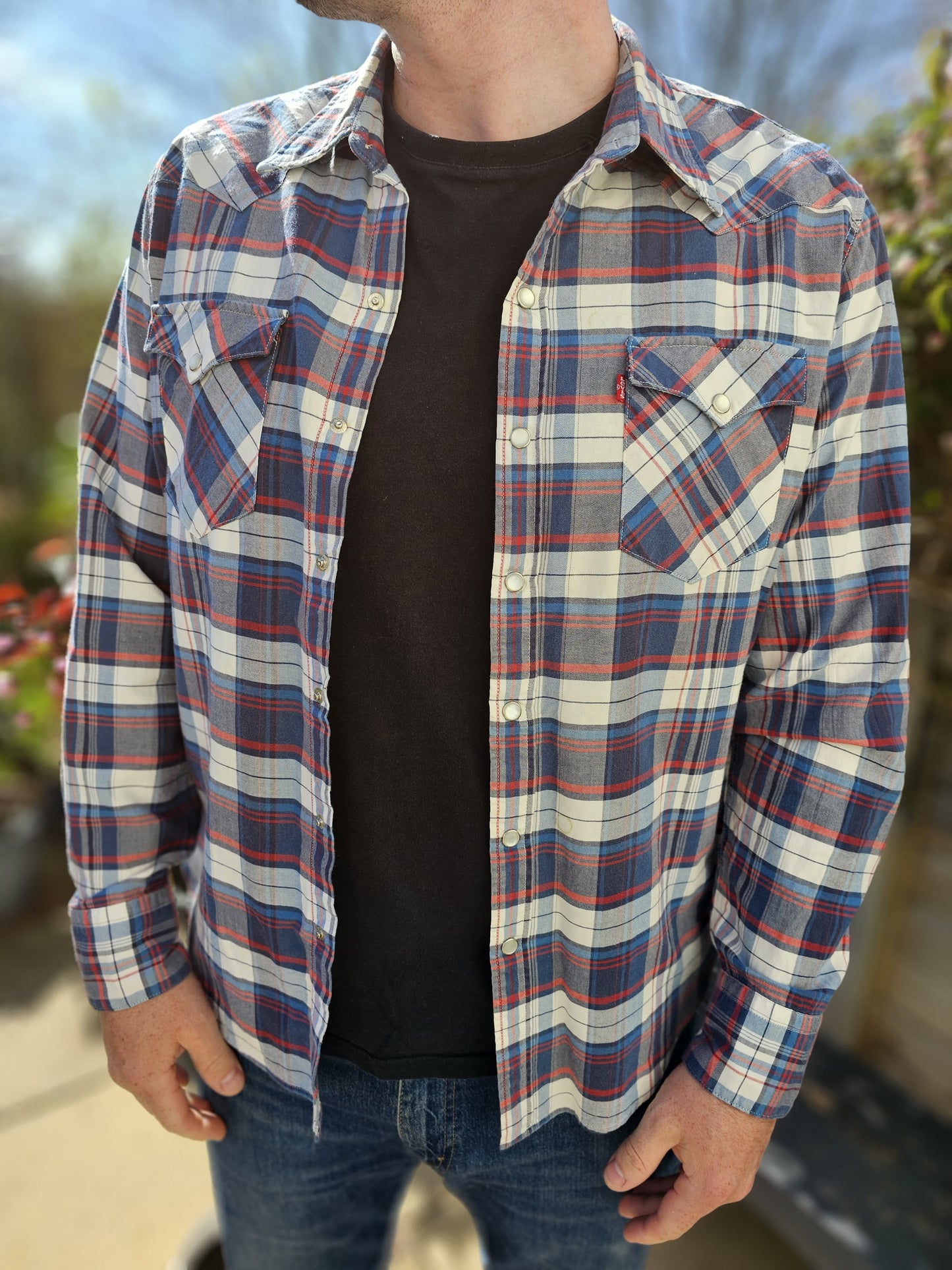 Levi's Long Sleeved Check Shirt  - L/Large