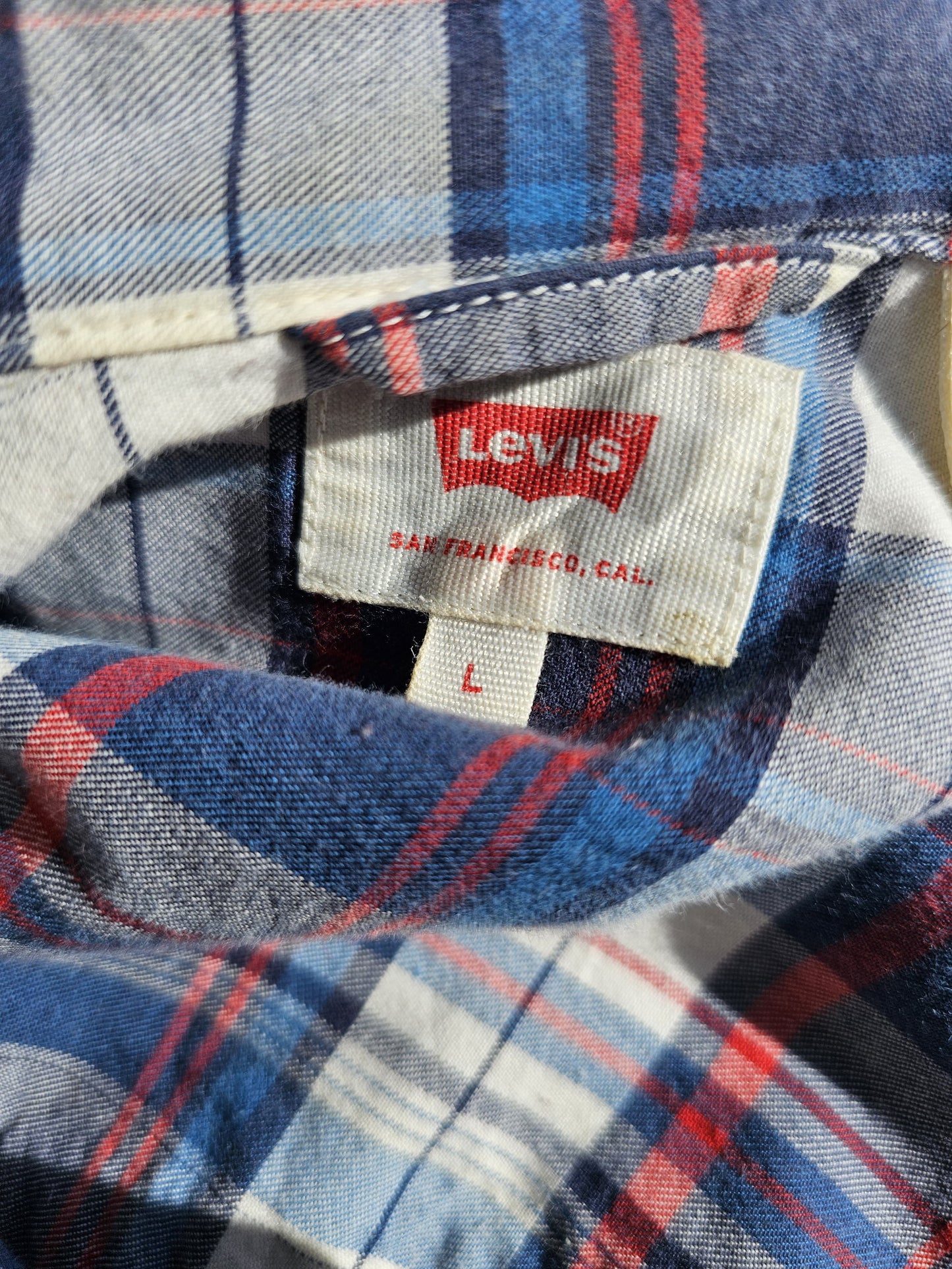 Levi's Long Sleeved Check Shirt  - L/Large