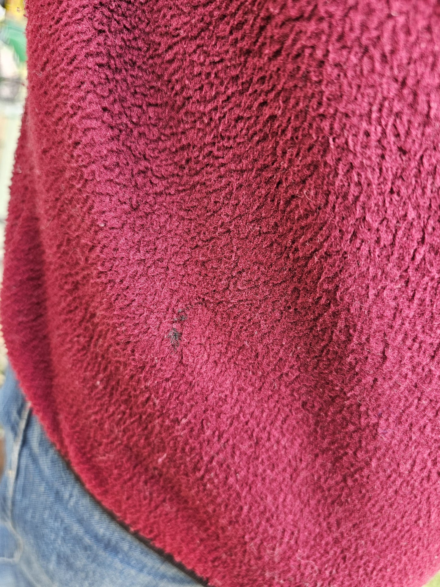 Vintage Berghaus 1/2 Zip Fleece Pullover- Burgundy - L/Large
